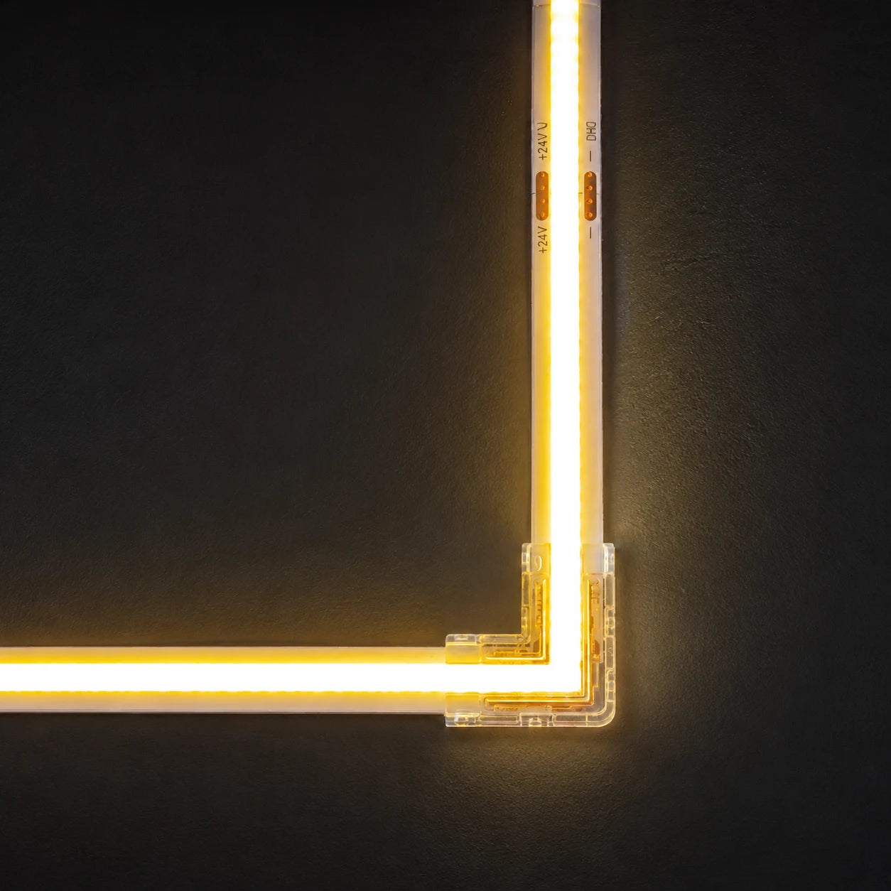 8mm 2 Pin L Köşe Şerit LED Konnektör