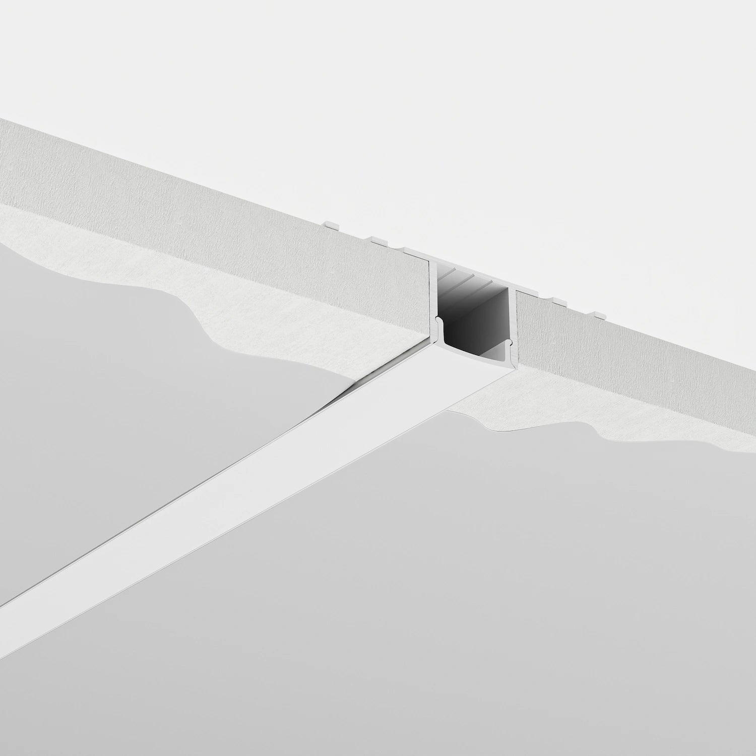 15mm Fuga Alçıpan Sıva Altı LED Profil | Trimless Ters LED Profil - 1616 ASL
