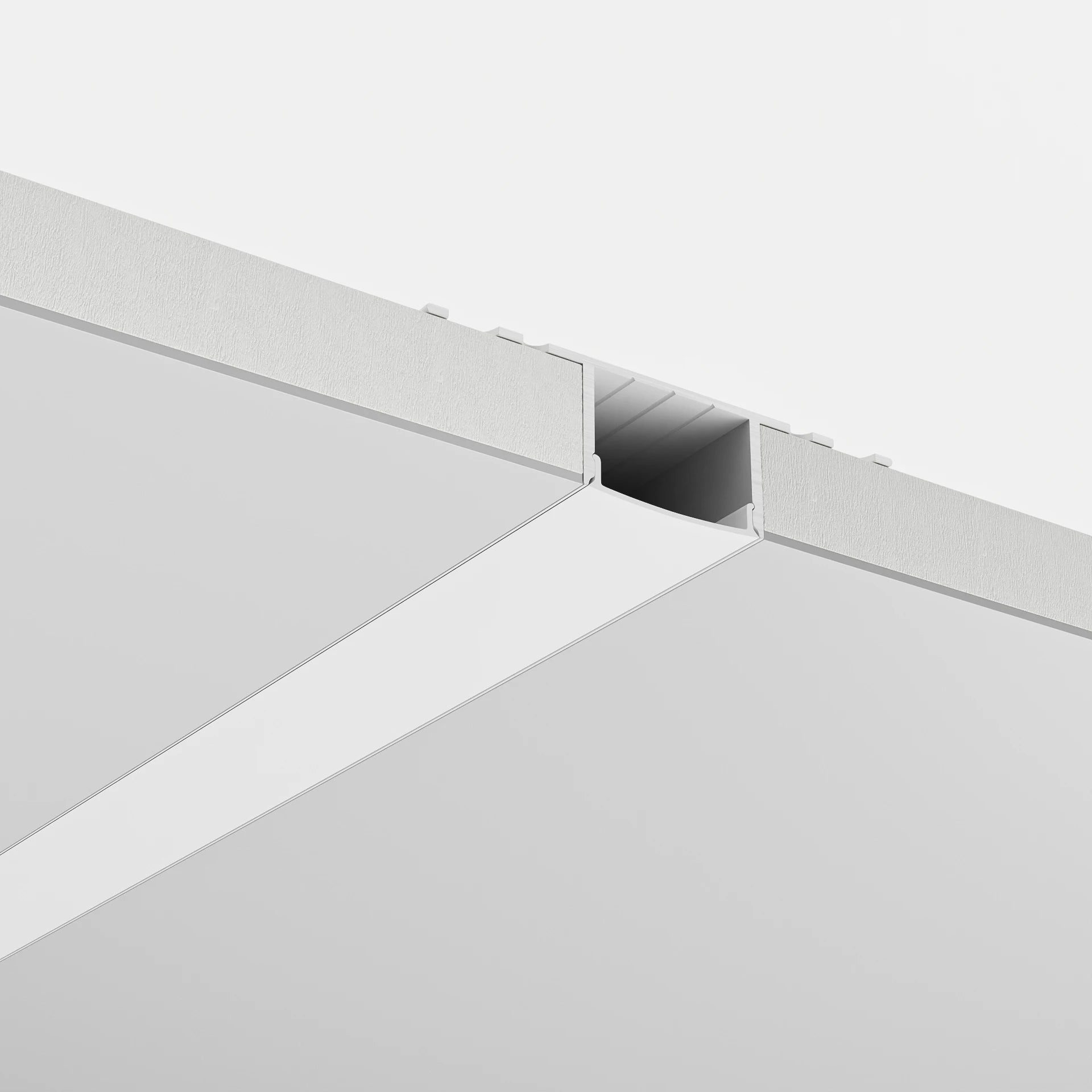 20mm Fuga Alçıpan Sıva Altı LED Profil | Ters Trimless Profil - 1626 ASL