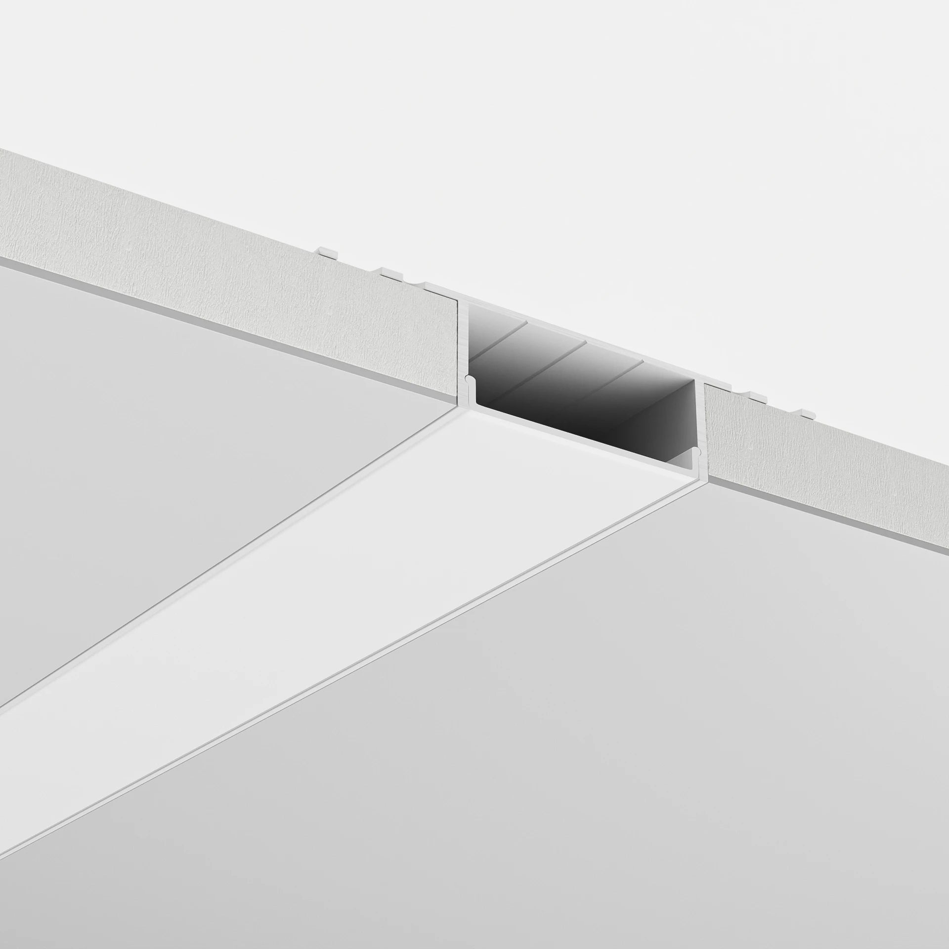 35mm Fuga Alçıpan Sıva Altı LED Profil | Ters Trimless LED Profil - 1636 ASL