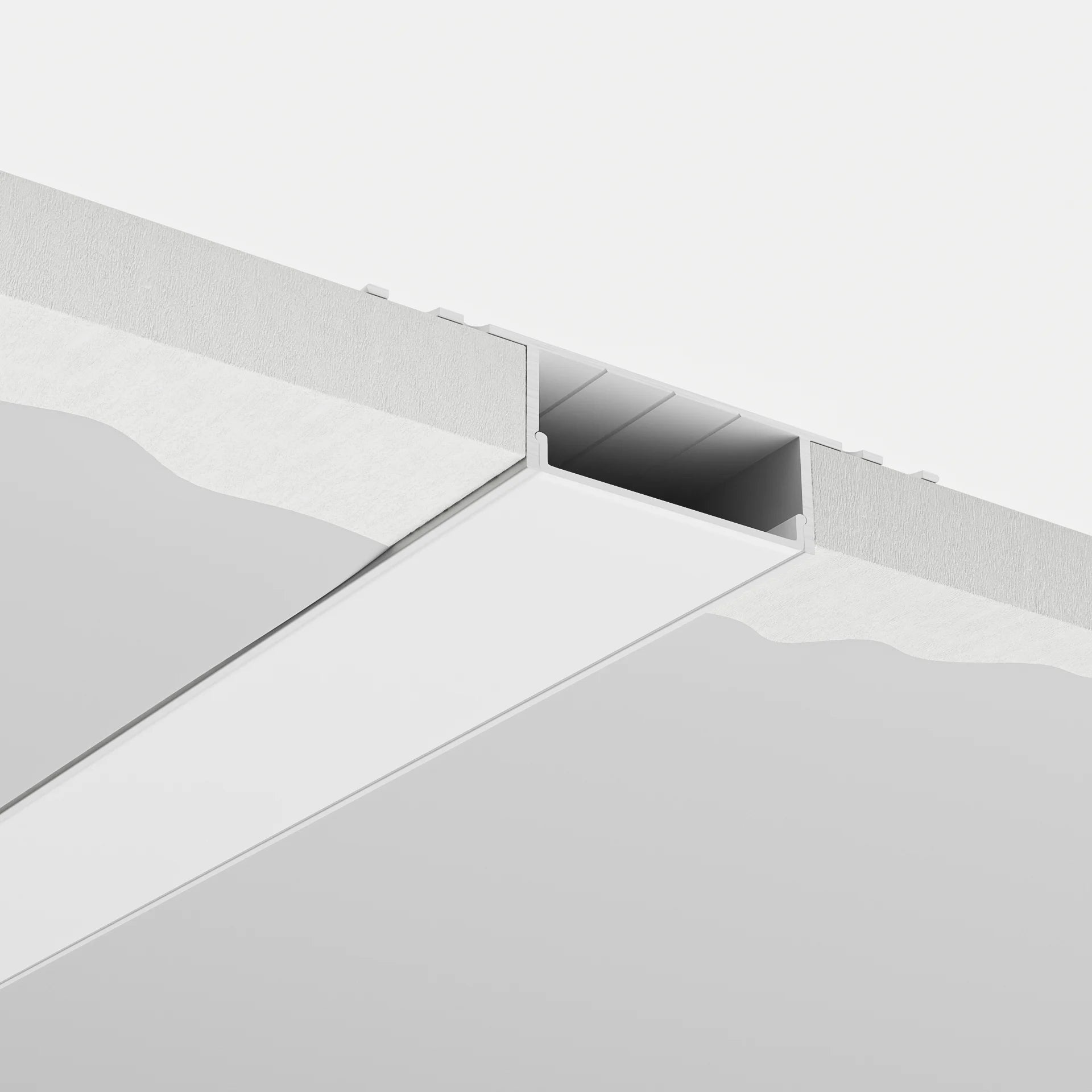 35mm Fuga Alçıpan Sıva Altı LED Profil | Ters Trimless LED Profil - 1636 ASL