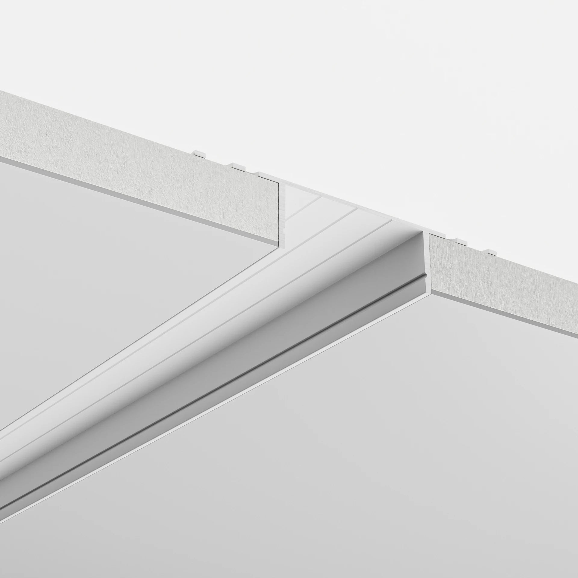 35mm Fuga Alçıpan Sıva Altı LED Profil | Ters Trimless LED Profil - 1636 ASL