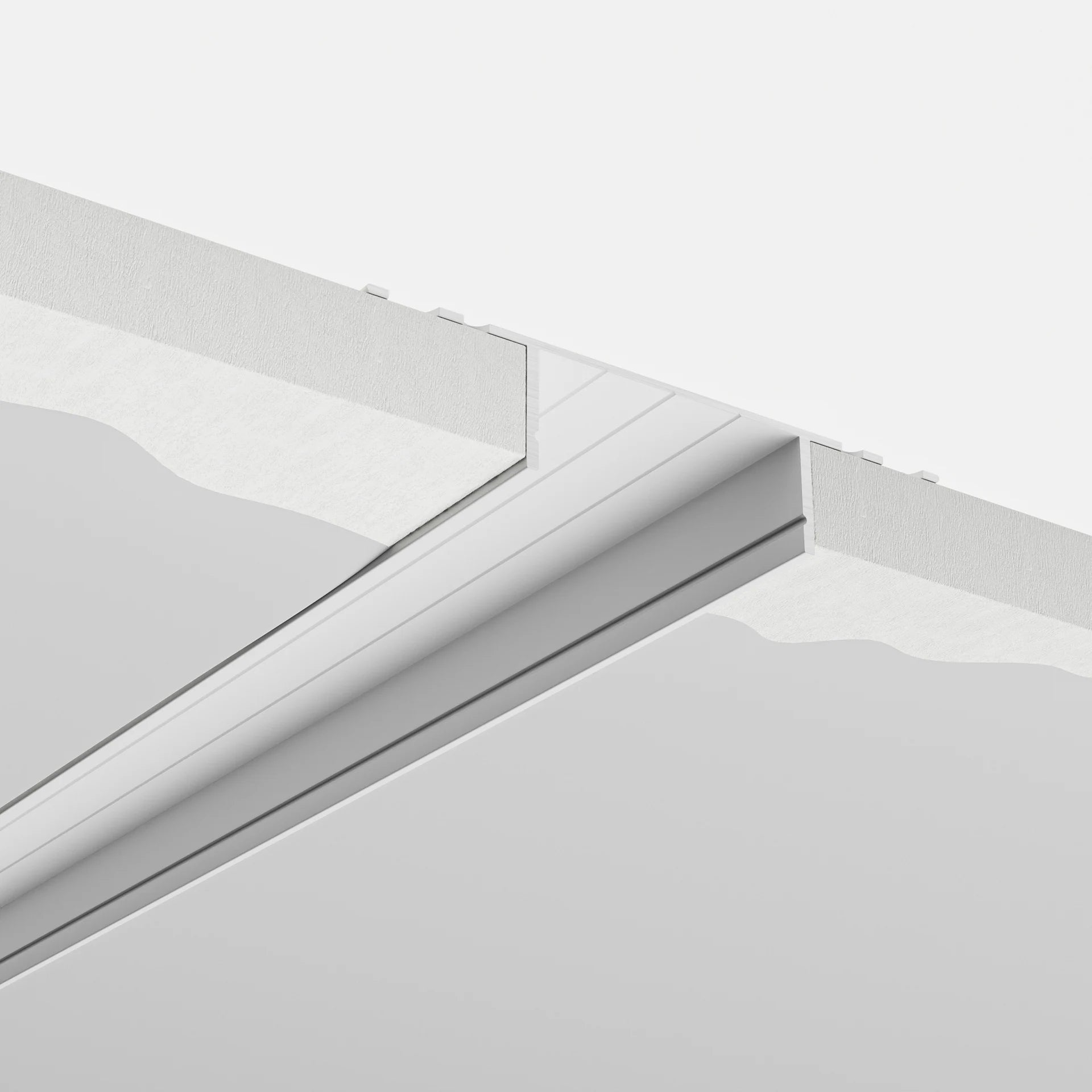 35mm Fuga Alçıpan Sıva Altı LED Profil | Ters Trimless LED Profil - 1636 ASL