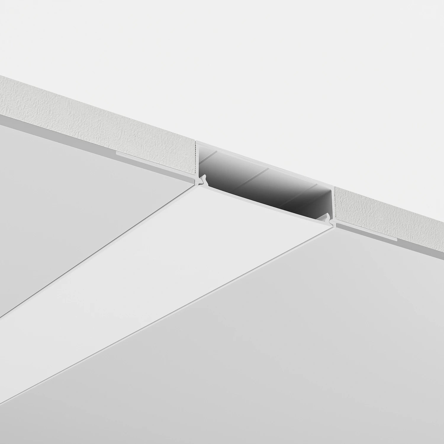 Alçıpan (Trimless) Led Profilleri - 50mm (Trimless) Sıva Altı LED Profil – 1655 ASL - LedProfil