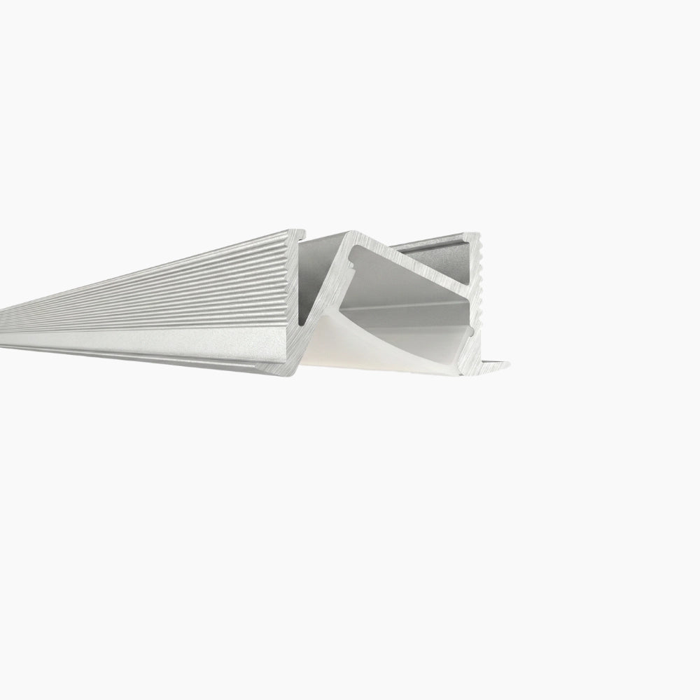 Sıva Altı (Gömme) LED Profilleri - 20mm (Gizli/Açılı) Gömme Raf Altı LED Profil - 1922 ASL - LedProfil