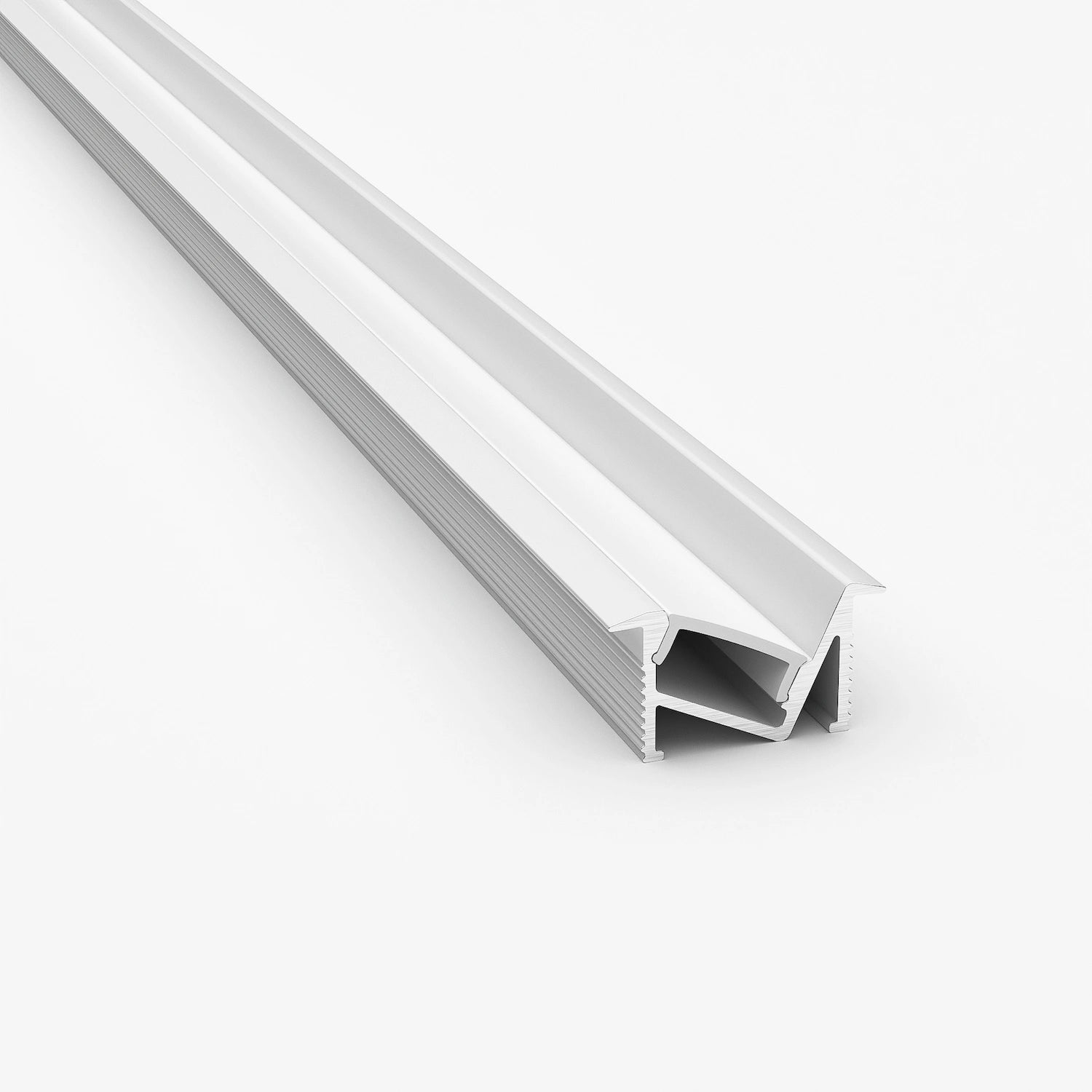 Sıva Altı (Gömme) LED Profilleri - 20mm (Gizli/Açılı) Gömme Raf Altı LED Profil - 1922 ASL - LedProfil