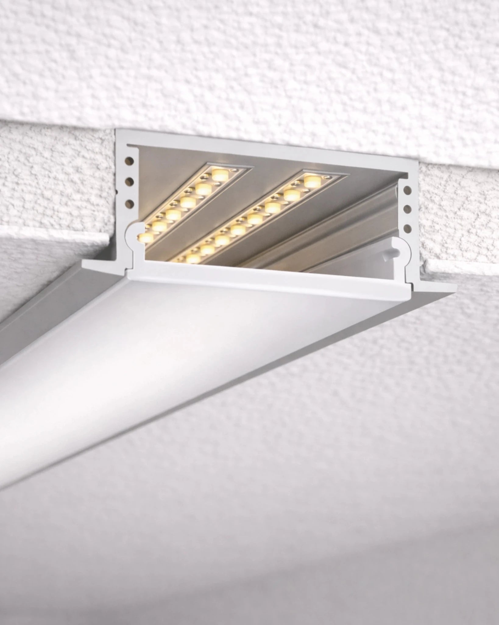 Sıva Altı (Gömme) LED Profilleri - 30mm Sıva Altı Beyaz LED Profil – 1932B ASL - LedProfil