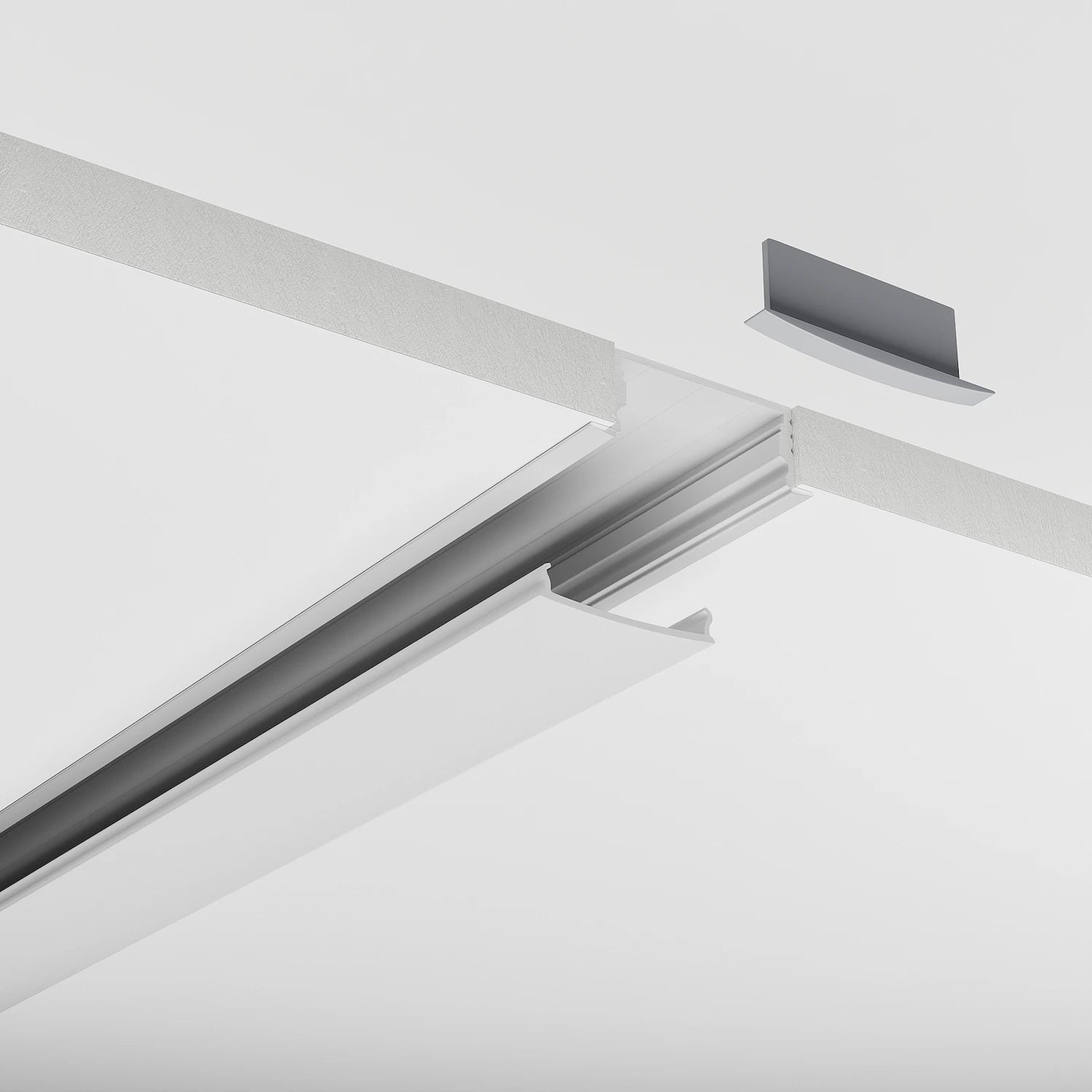Sıva Altı (Gömme) LED Profilleri - 30mm Sıva Altı LED Profil – 1932 ASL - LedProfil