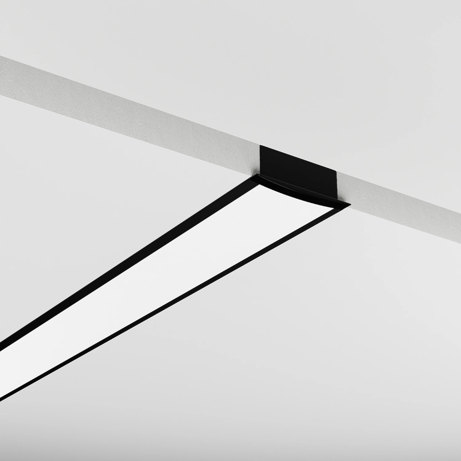 Sıva Altı (Gömme) LED Profilleri - 30mm Sıva Altı Siyah LED Profil – 1932S ASL - LedProfil