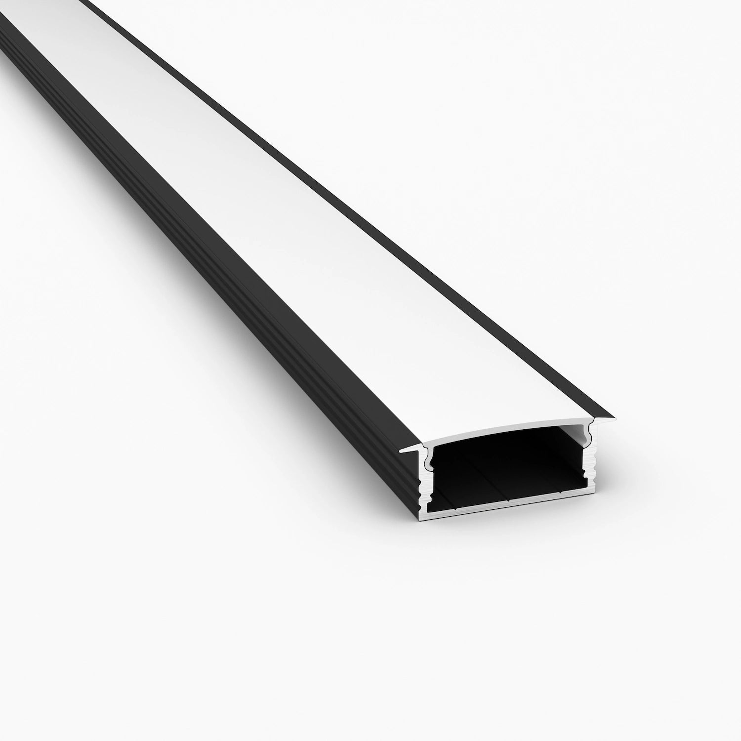 Sıva Altı (Gömme) LED Profilleri - 30mm Sıva Altı Siyah LED Profil – 1932S ASL - LedProfil