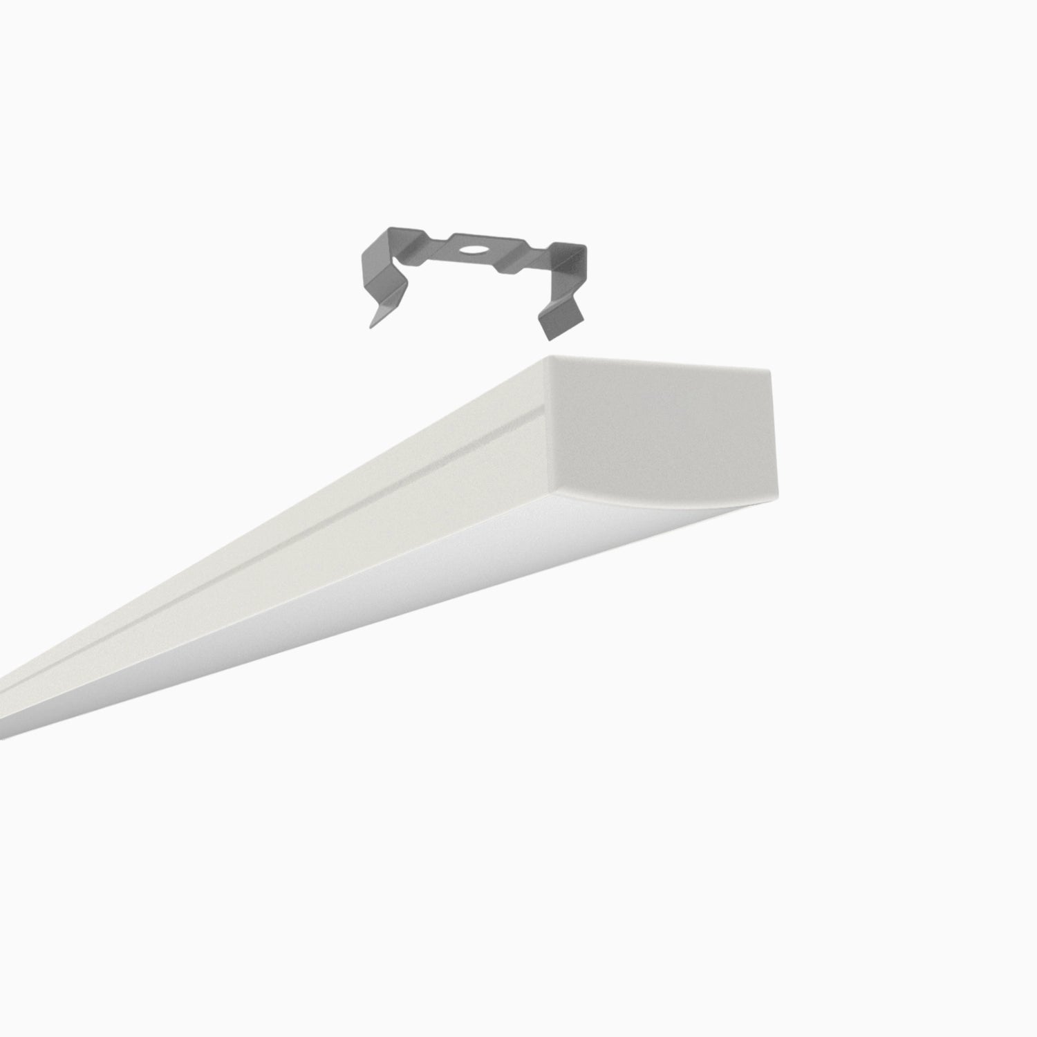 Sıva Üstü Led Profilleri - 20mm Beyaz Boyalı Sıva Üstü LED Profil – 1951B ASL - LedProfil