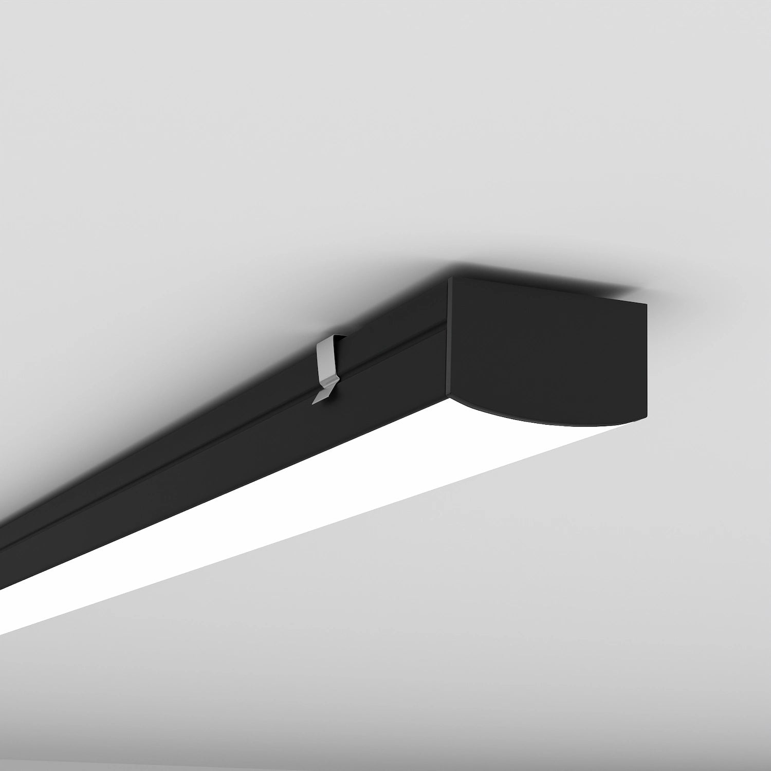 Sıva Üstü Led Profilleri - 20mm Siyah Sıva Üstü LED Profil – 1951S ASL - LedProfil