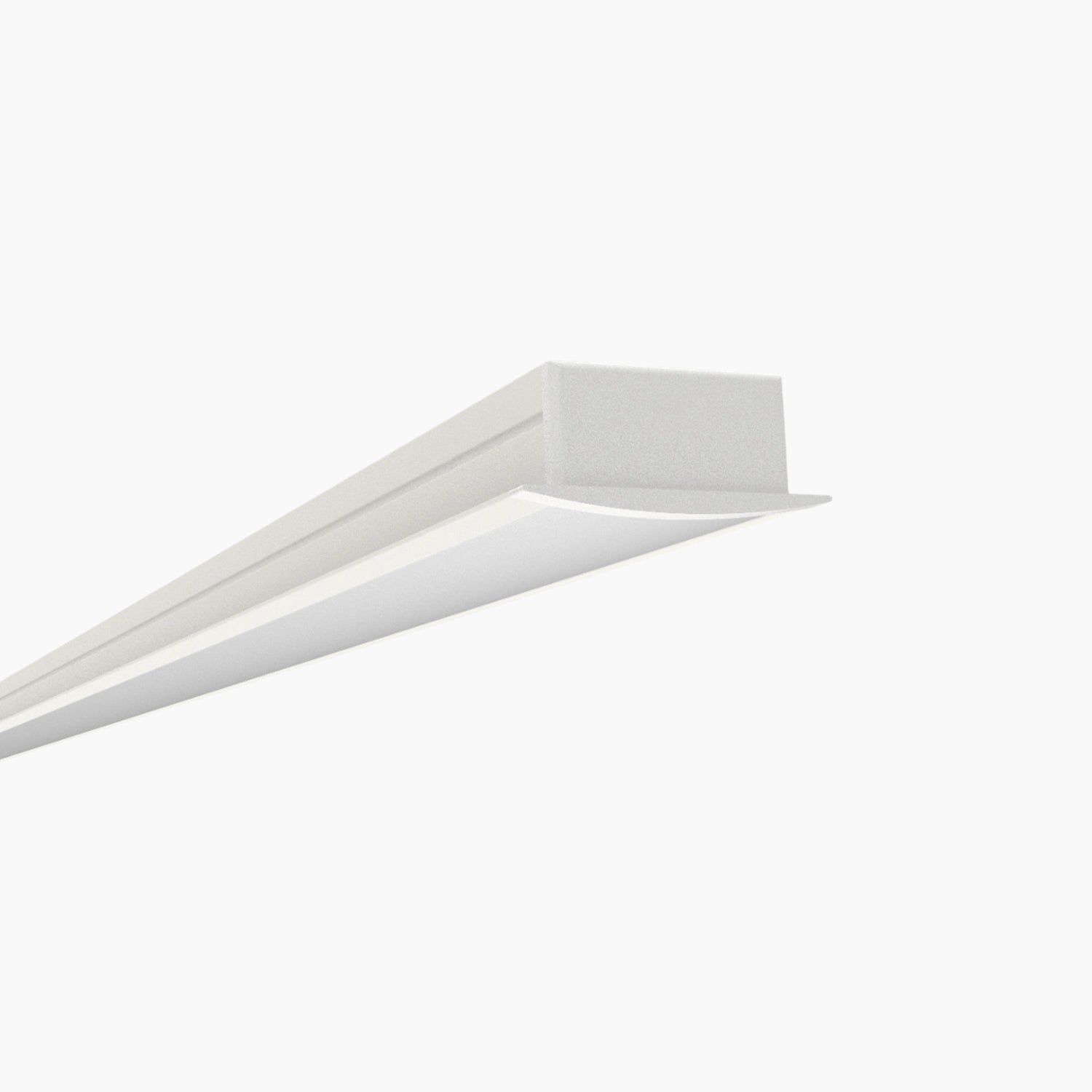 Sıva Altı (Gömme) LED Profilleri - 20mm Beyaz Boyalı Sıva Altı LED Profil – 1952B ASL - LedProfil