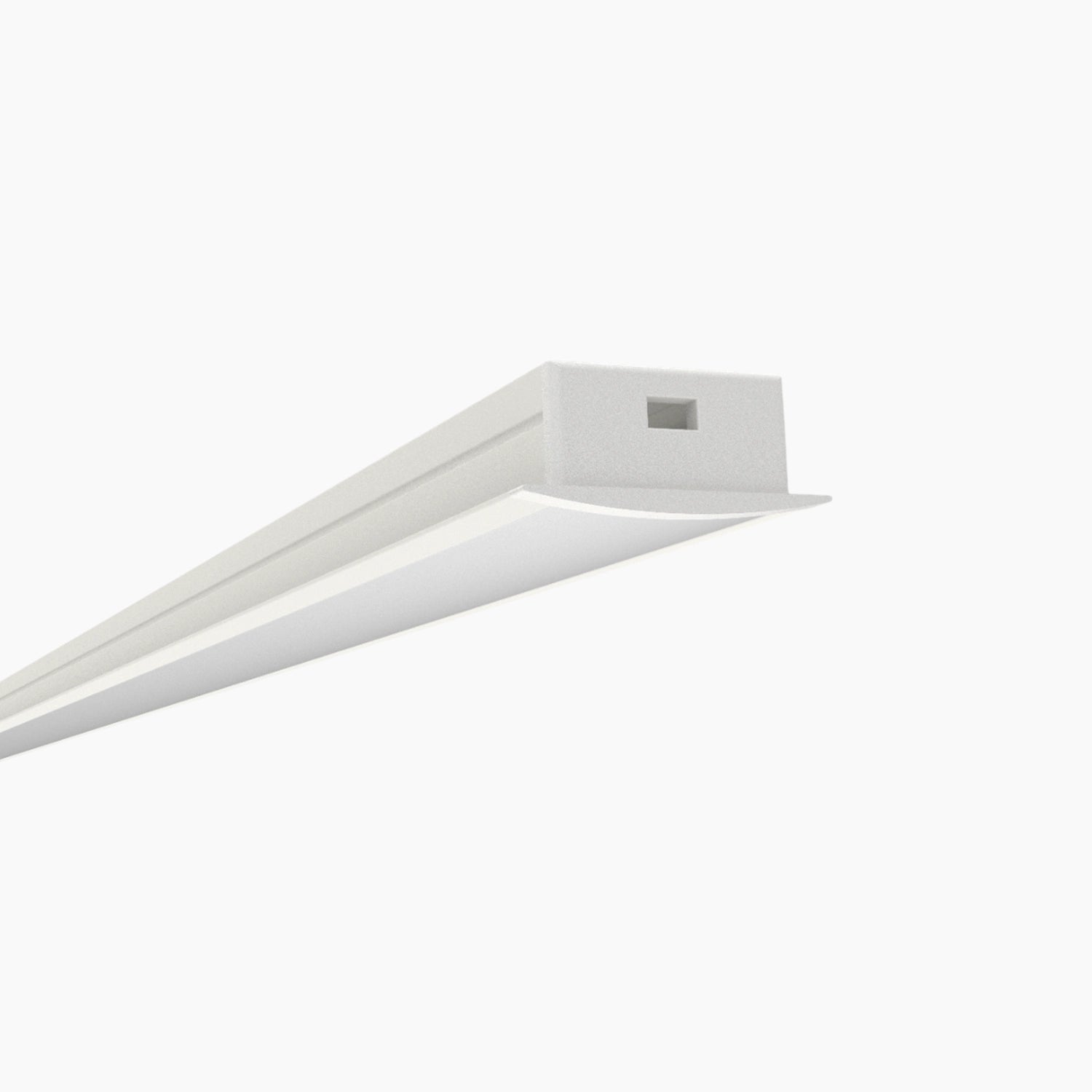 Sıva Altı (Gömme) LED Profilleri - 20mm Beyaz Boyalı Sıva Altı LED Profil – 1952B ASL - LedProfil