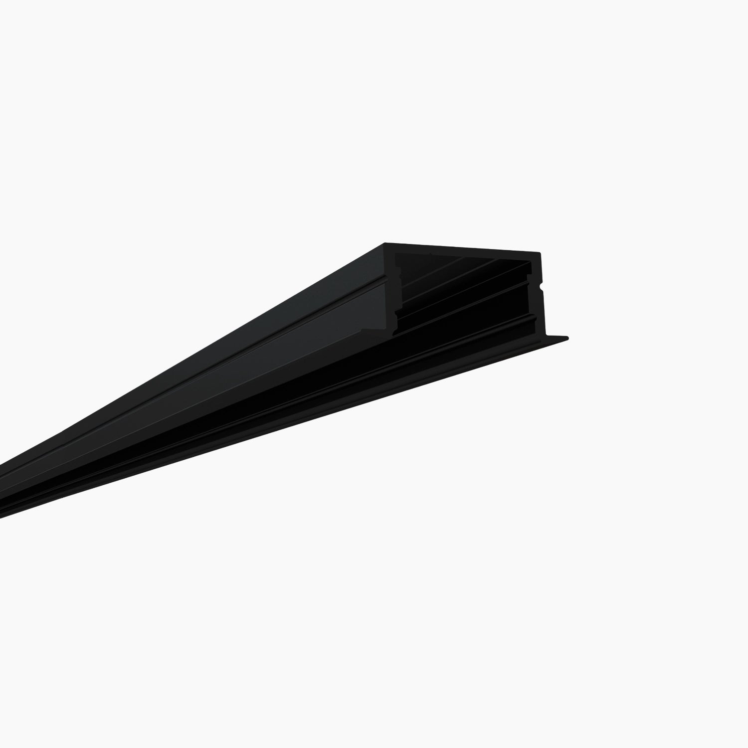 Sıva Altı (Gömme) LED Profilleri - 20mm Siyah Boyalı Sıva Altı LED Profil – 1952S ASL - LedProfil