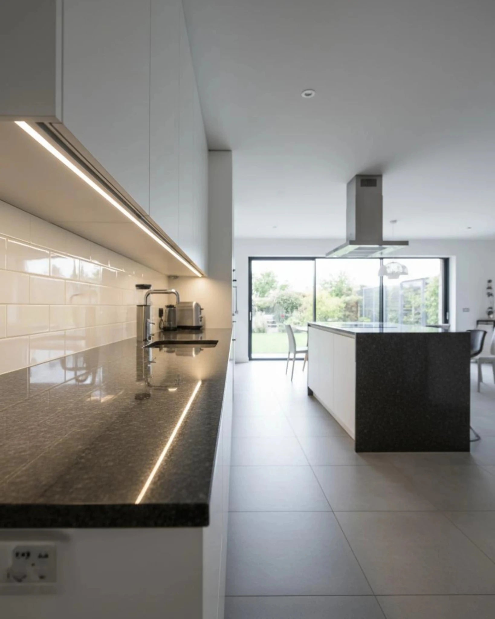 Sıva Altı (Gömme) LED Profilleri - 20mm Beyaz Sıva Altı LED Profil – 1952B ASL - LedProfil