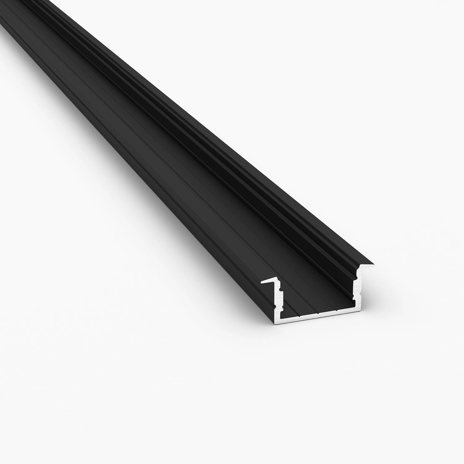 Sıva Altı (Gömme) LED Profilleri - 20mm Siyah Sıva Altı LED Profil – 1952S ASL - LedProfil
