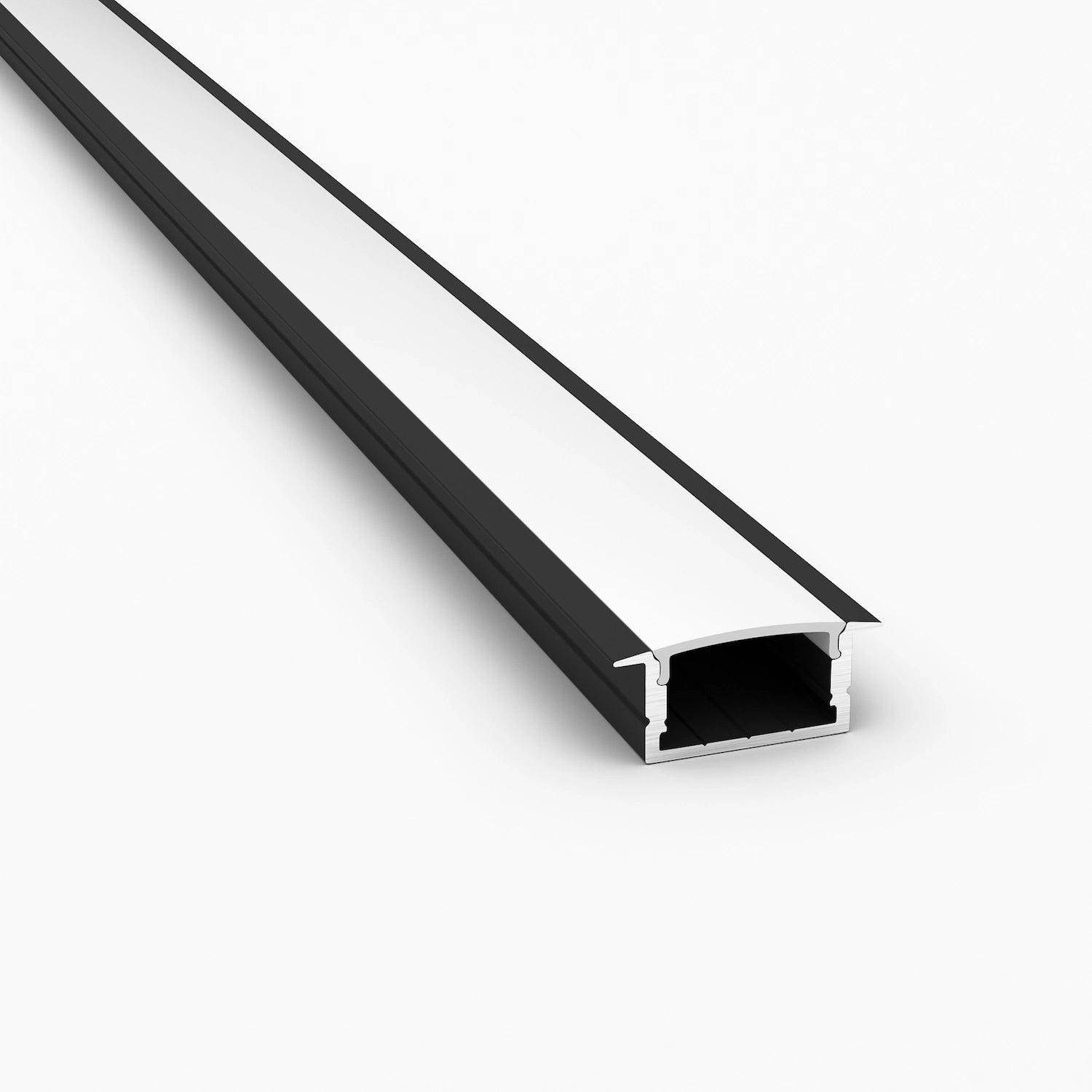 Sıva Altı (Gömme) LED Profilleri - 20mm Siyah Sıva Altı LED Profil – 1952S ASL - LedProfil