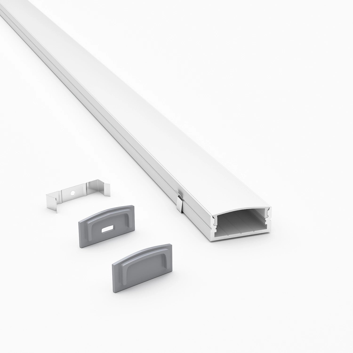 Sıva Üstü Led Profilleri - 20mm Sıva Üstü Lineer LED Profil – 1955 ASL - LedProfil