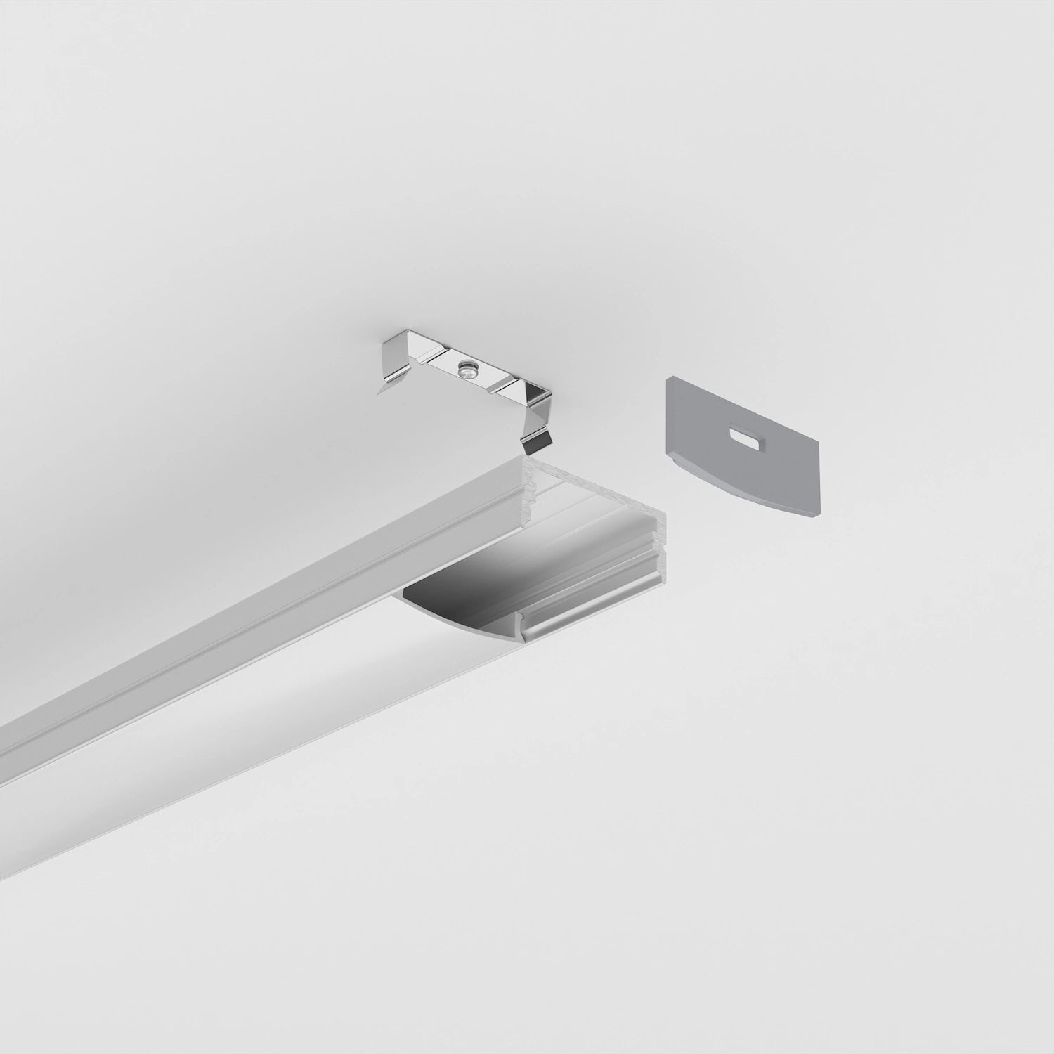 Sıva Üstü Led Profilleri - 20mm Sıva Üstü Lineer LED Profil – 1955 ASL - LedProfil