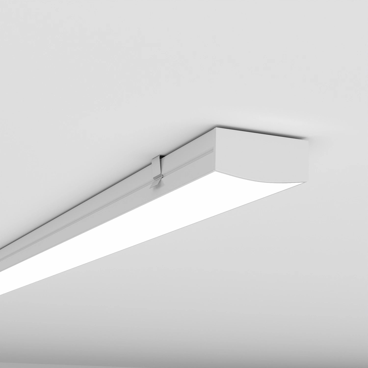 Sıva Üstü Led Profilleri - 20mm Sıva Üstü Lineer Beyaz LED Profil – 1955B ASL - LedProfil