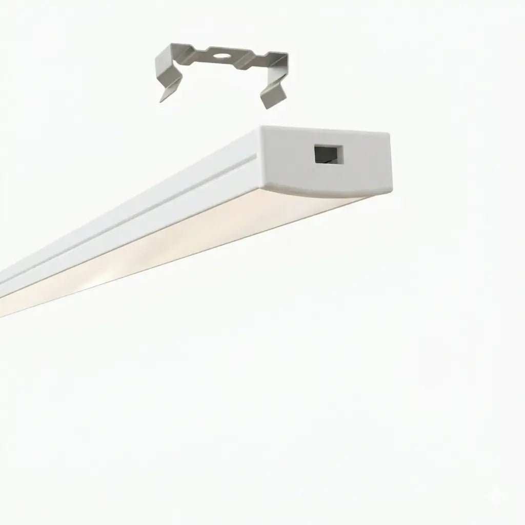 Sıva Üstü Led Profilleri - 20mm Sıva Üstü Lineer Beyaz LED Profil – 1955B ASL - LedProfil