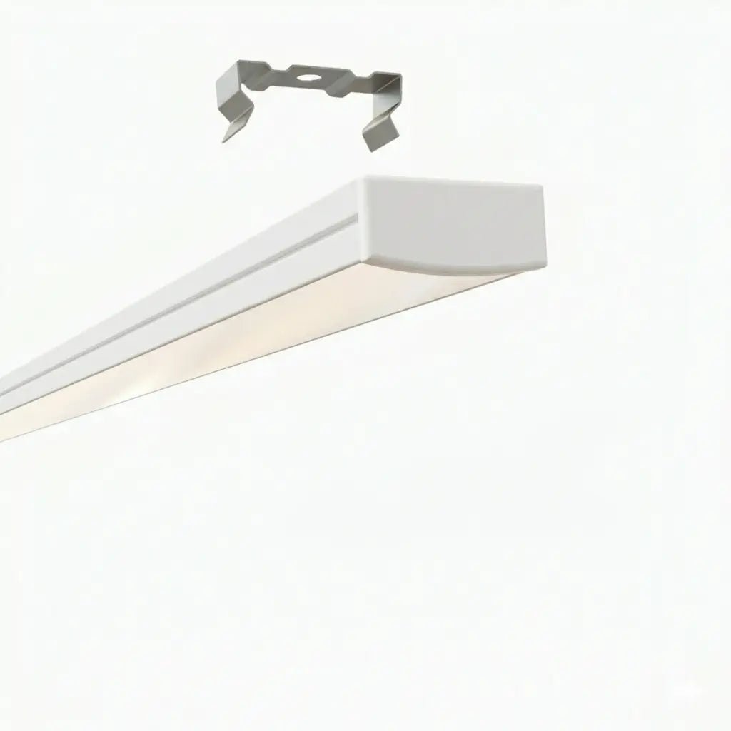 Sıva Üstü Led Profilleri - 20mm Sıva Üstü Lineer Beyaz LED Profil – 1955B ASL - LedProfil