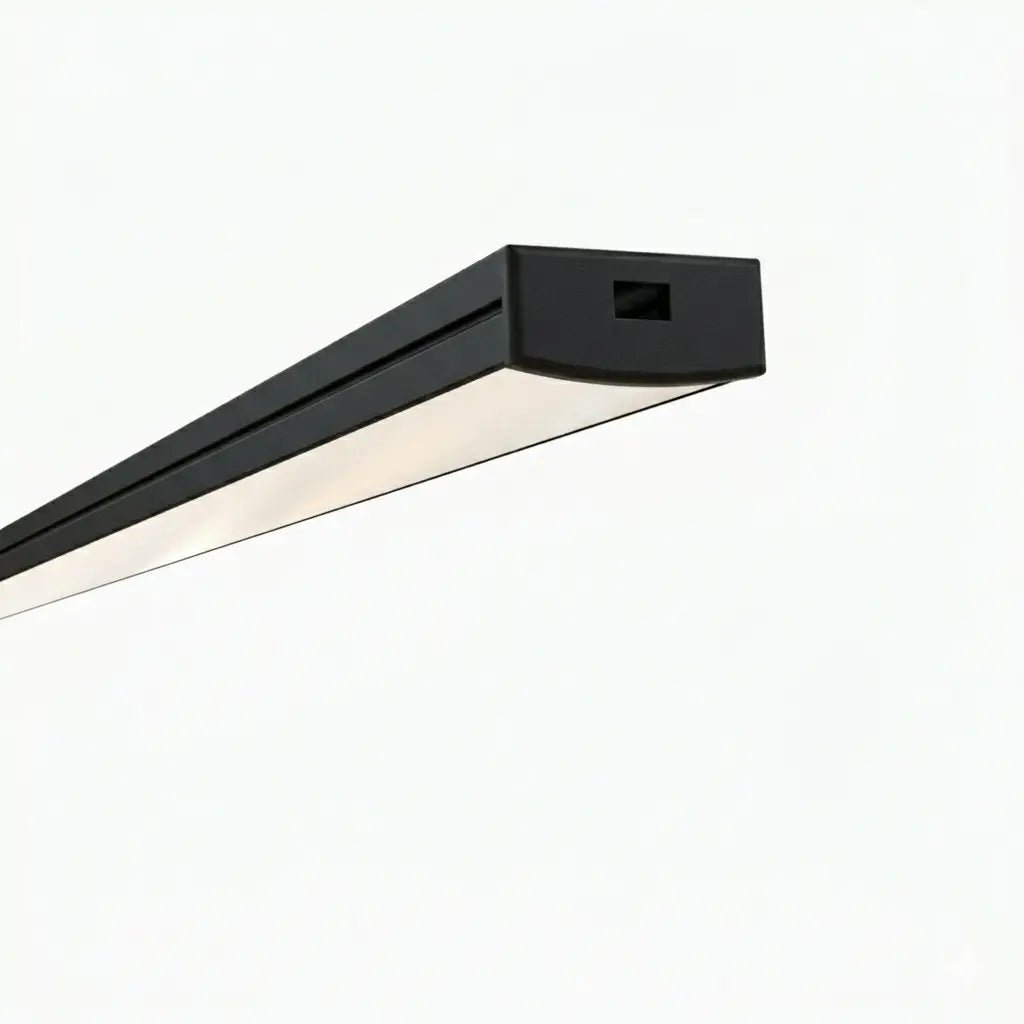 Sıva Üstü Led Profilleri - 20mm Sıva Üstü Siyah Lineer LED Profil – 1955S ASL - LedProfil