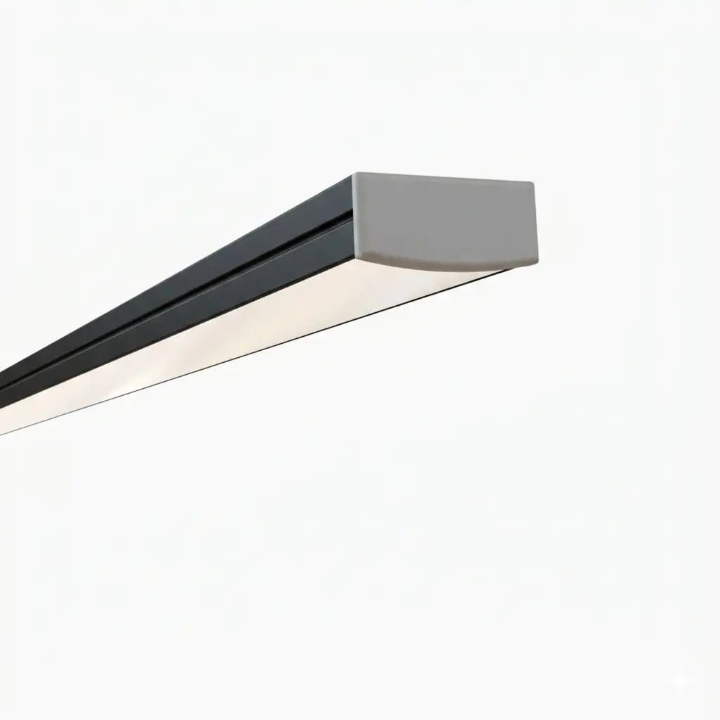 Sıva Üstü Led Profilleri - 20mm Sıva Üstü Siyah Lineer LED Profil – 1955S ASL - LedProfil