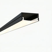 Sıva Üstü Led Profilleri - 20mm Sıva Üstü Siyah Lineer LED Profil – 1955S ASL - LedProfil