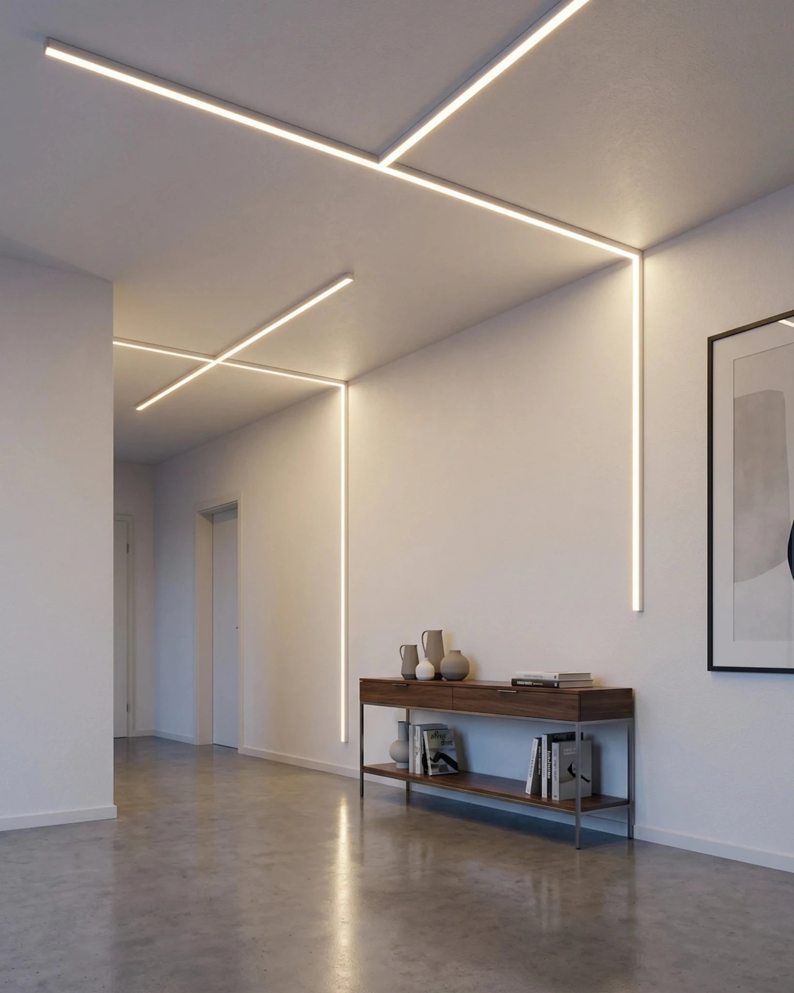 Sıva Üstü Led Profilleri - 18mm Sıva Üstü Siyah LED Profil – 1961S ASL - LedProfil