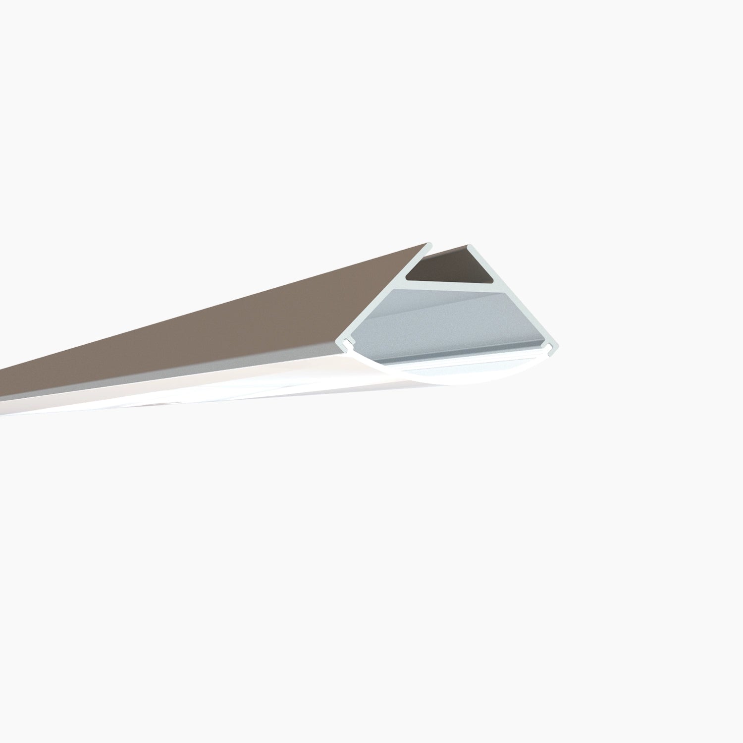 Köşe (Açılı) Led Profilleri - 30x30 Raf Altı Köşe LED Profili – 1964 ASL - LedProfil