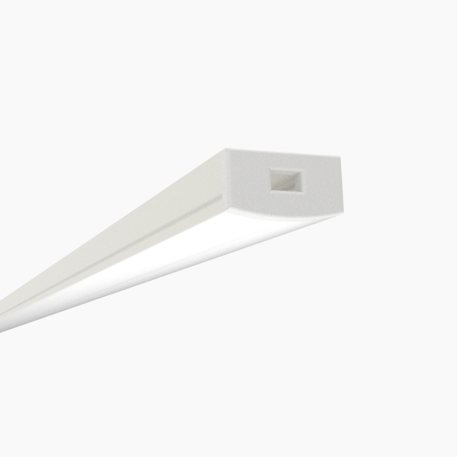 Sıva Üstü Led Profilleri - 17mm Beyaz Boyalı Yüzeye Montaj LED Profil – 1971B ASL - LedProfil