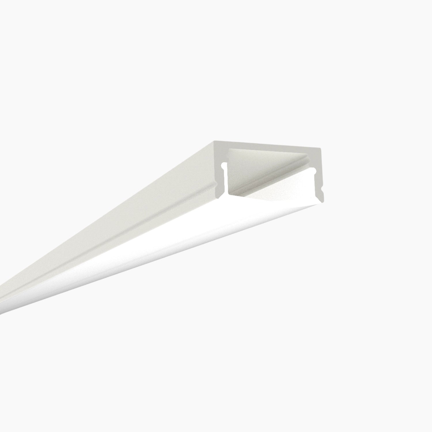 Sıva Üstü Led Profilleri - 17mm Beyaz Boyalı Yüzeye Montaj LED Profil – 1971B ASL - LedProfil