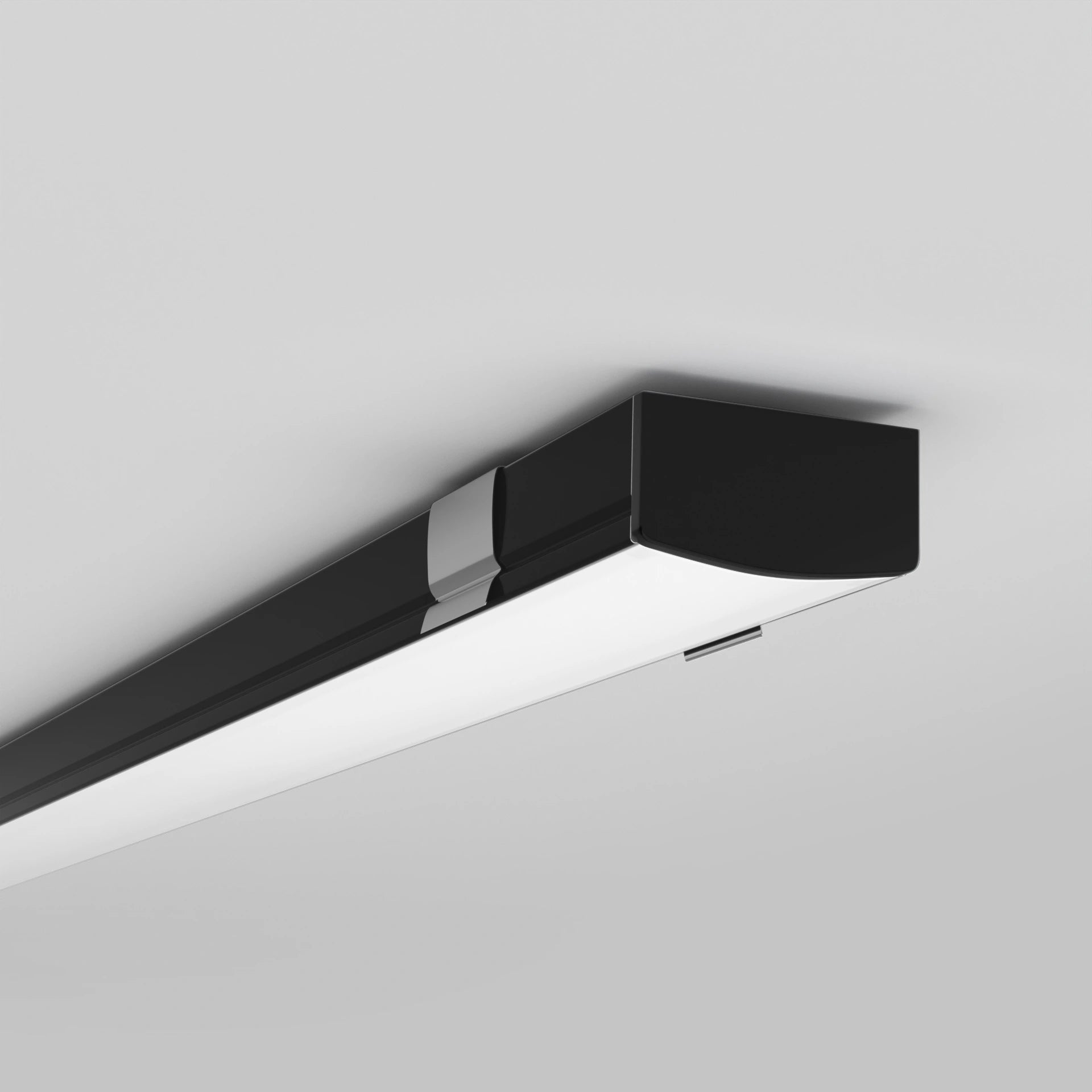 Sıva Üstü Led Profilleri - 17mm Sıva Üstü Siyah LED Profil - 1971S ASL - LedProfil