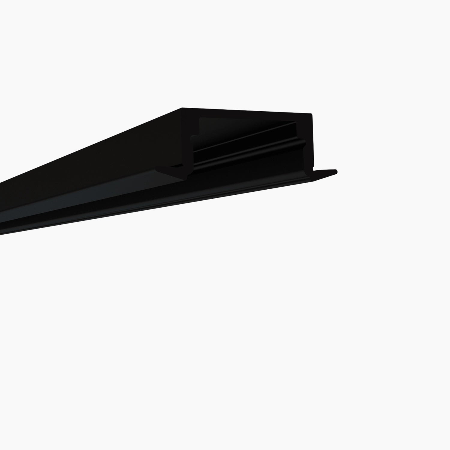 Sıva Altı (Gömme) LED Profilleri - 17mm Siyah Boyalı Sıva Altı LED Profil – 1972S ASL - LedProfil