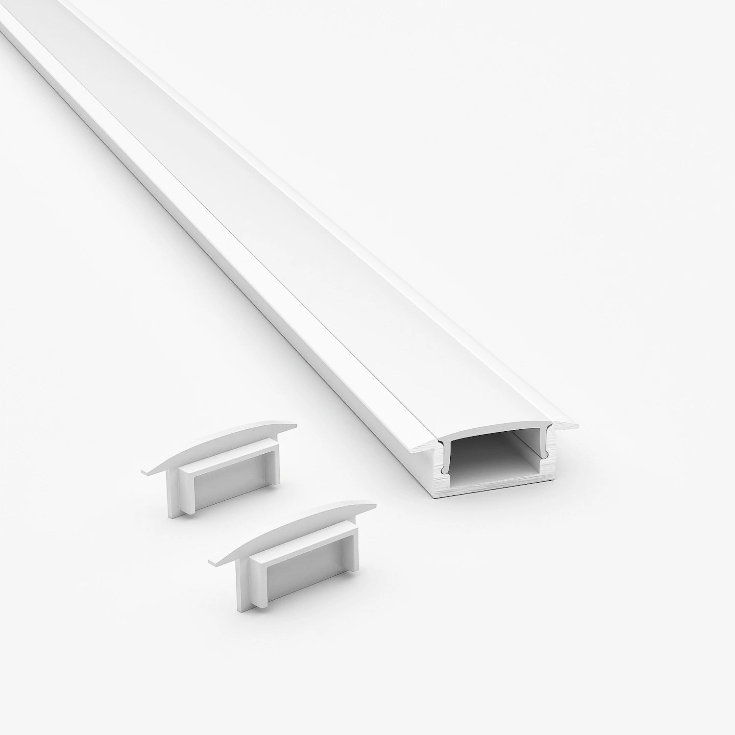 Sıva Altı (Gömme) LED Profilleri - 17mm Beyaz Sıva Altı LED Profil – 1972B ASL - LedProfil