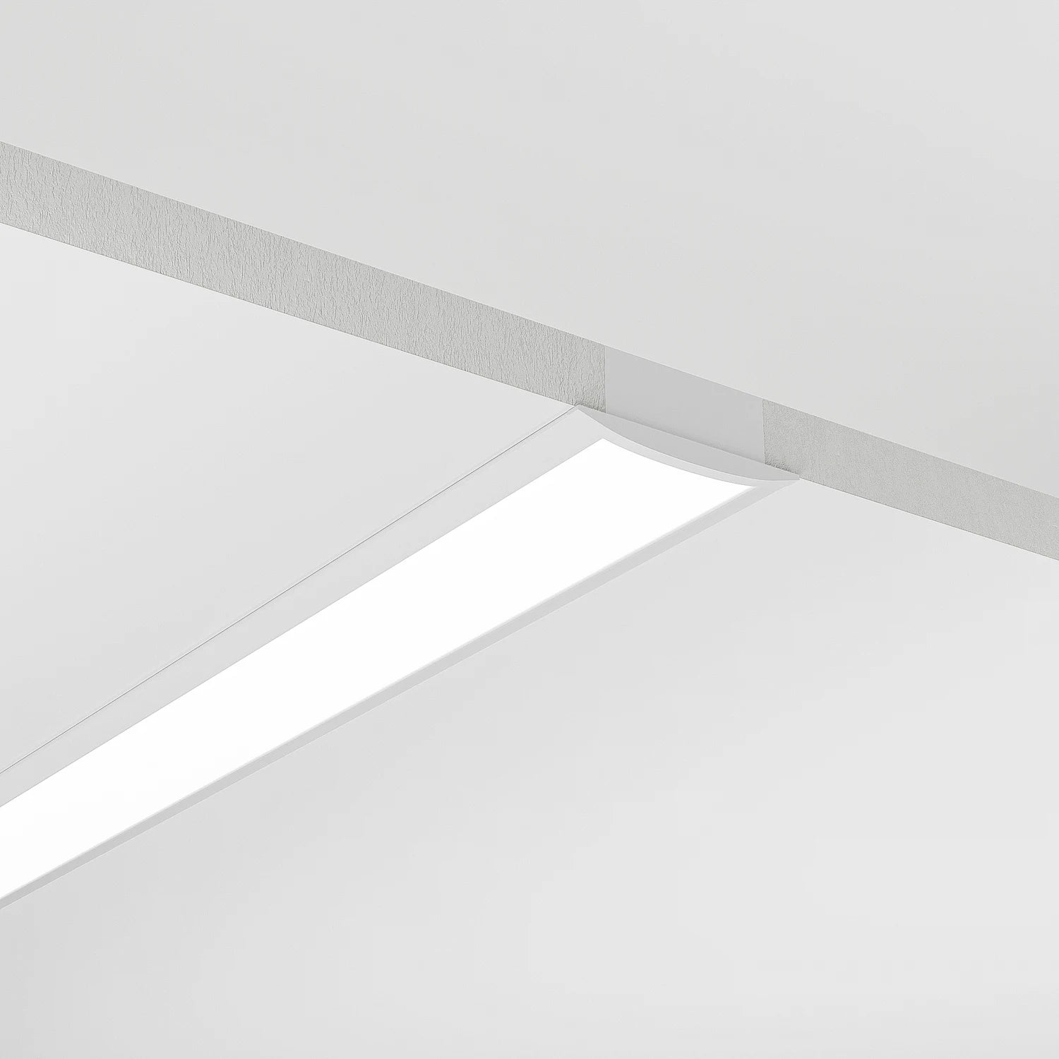 Sıva Altı (Gömme) LED Profilleri - 17mm Beyaz Sıva Altı LED Profil – 1972B ASL - LedProfil