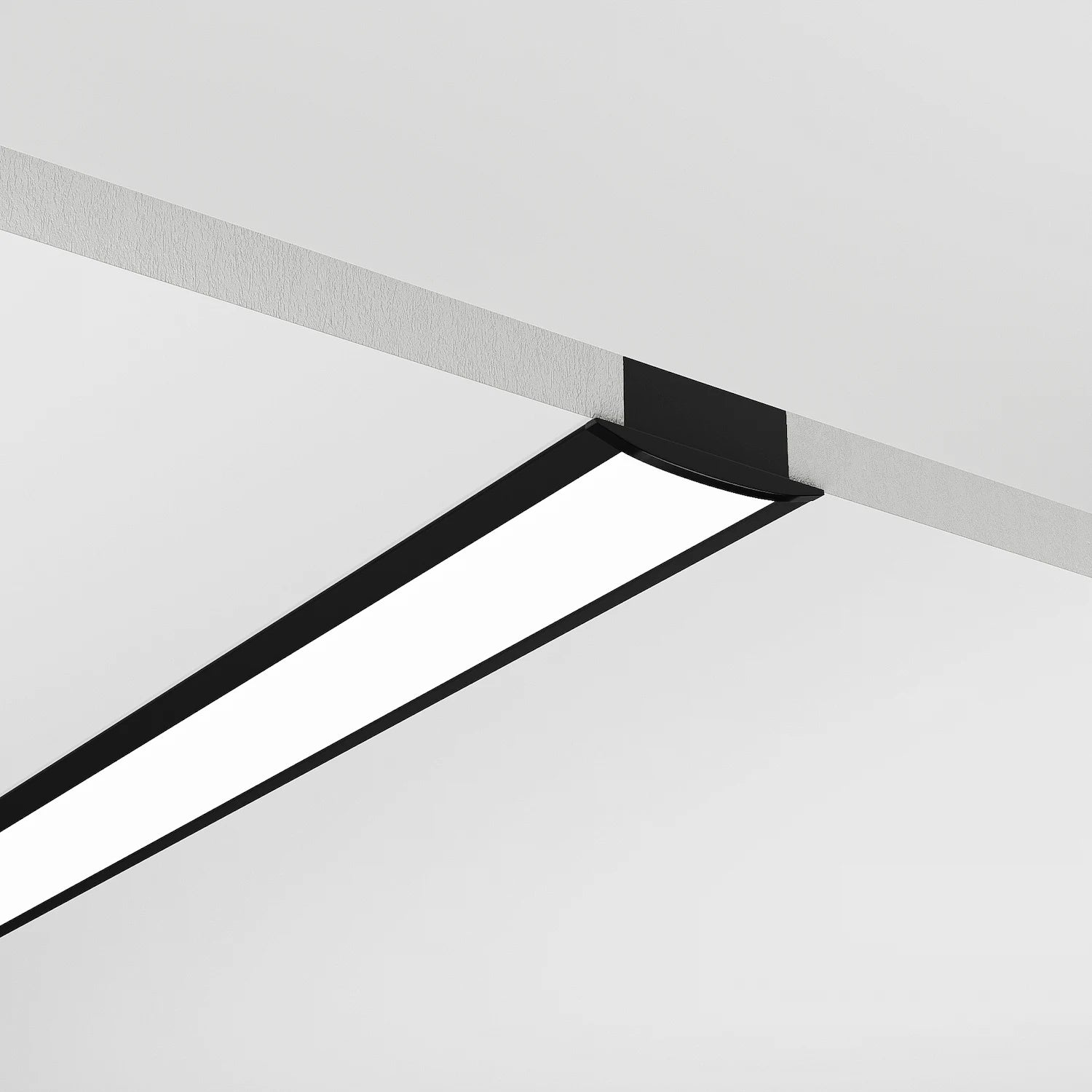 Sıva Altı (Gömme) LED Profilleri - 17mm Siyah Sıva Altı LED Profil – 1972S ASL - LedProfil