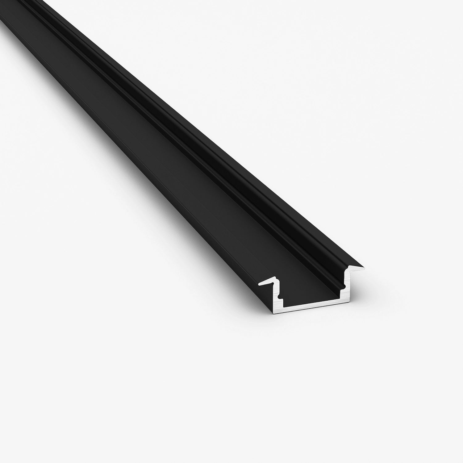 Sıva Altı (Gömme) LED Profilleri - 17mm Siyah Sıva Altı LED Profil – 1972S ASL - LedProfil