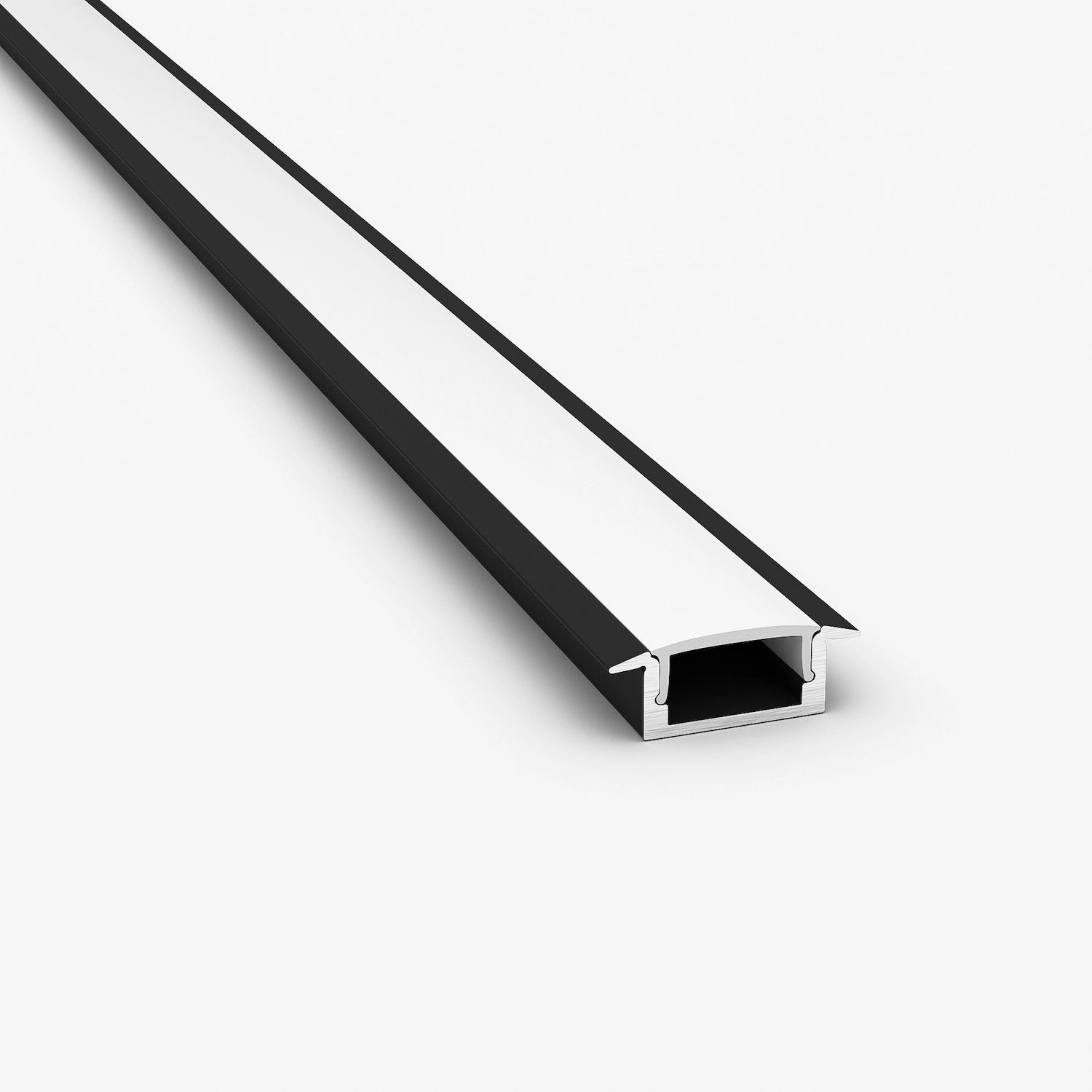 Sıva Altı (Gömme) LED Profilleri - 17mm Siyah Sıva Altı LED Profil – 1972S ASL - LedProfil