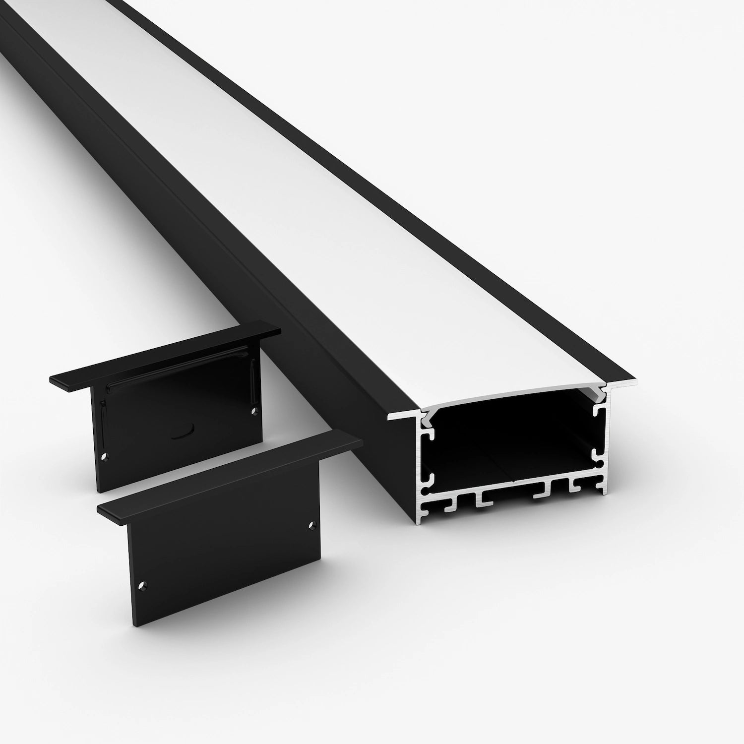 59mm Sıva Altı Lineer Siyah LED Profil- 450S ASL