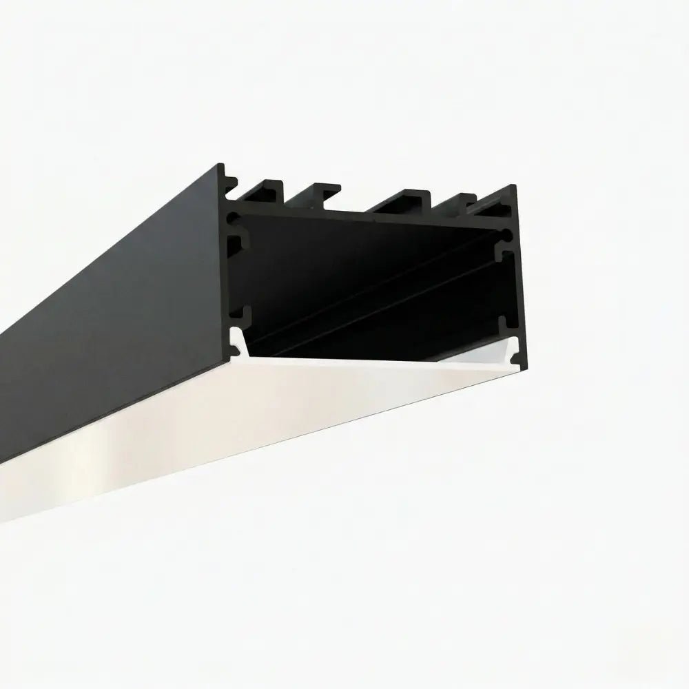 Sarkıt (Lineer) Aydınlatma Profilleri - 50mm Lineer Siyah LED Profil – 455S ASL - LedProfil