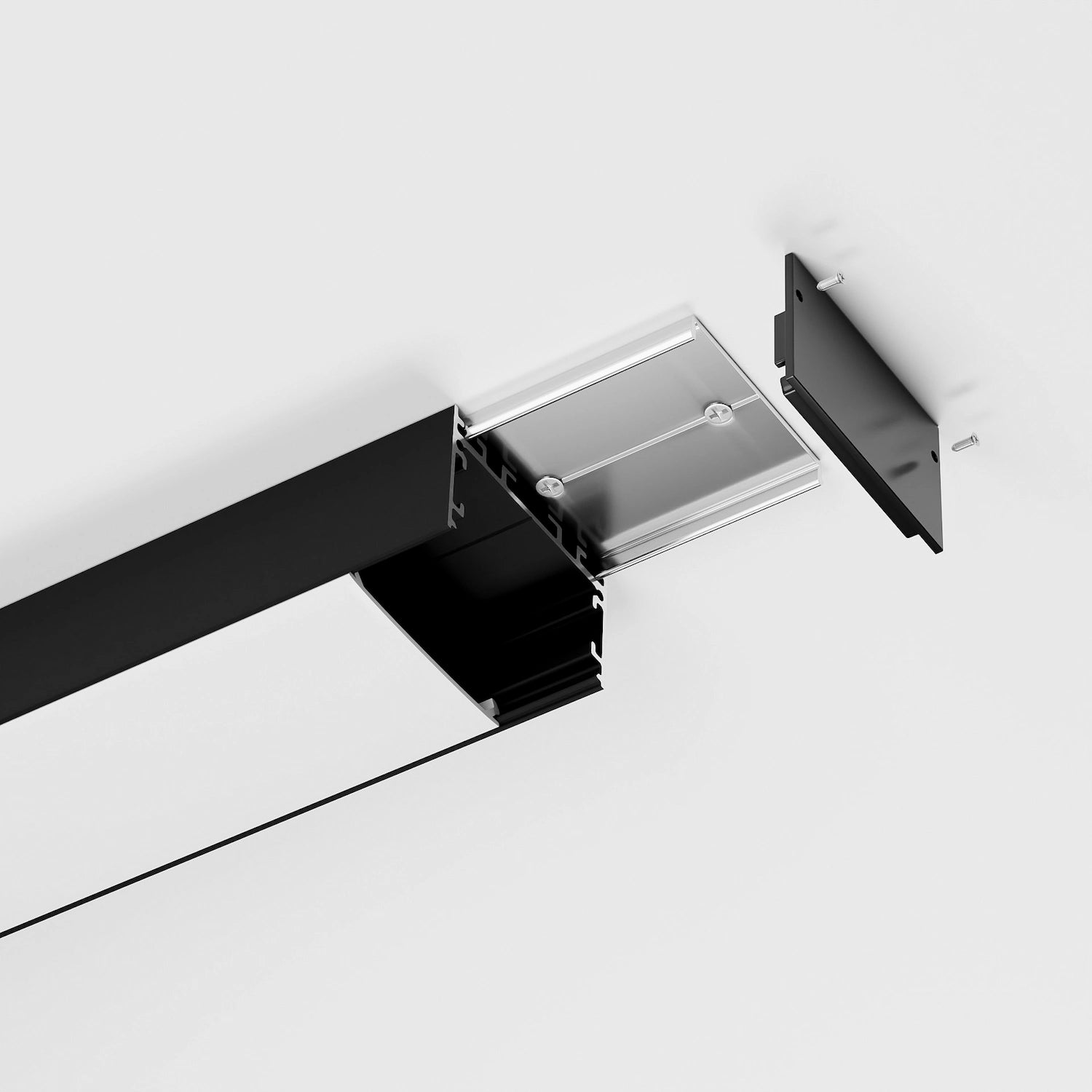 50mm Lineer Siyah LED Profil – 455S ASL