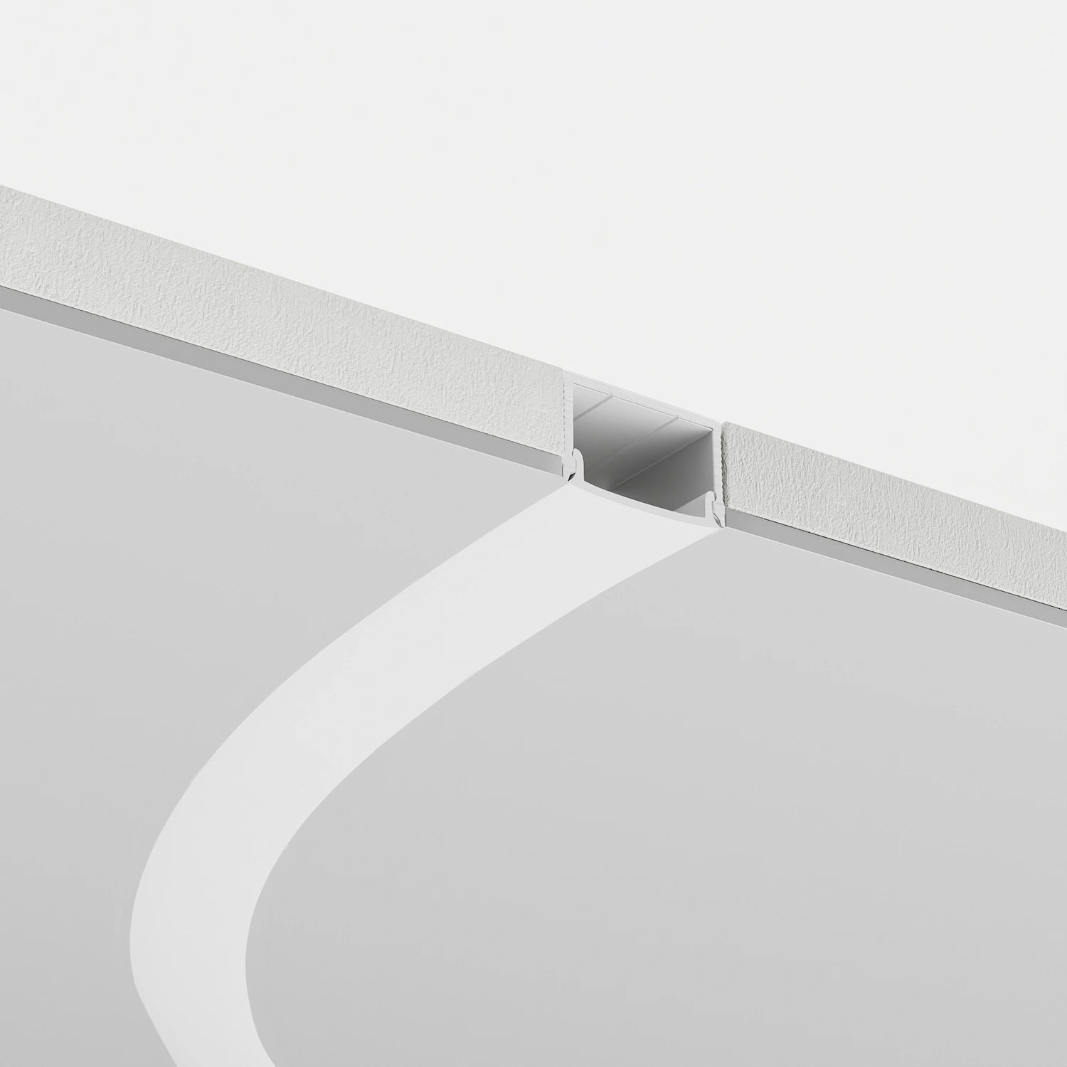 Alçıpan (Trimless) Led Profilleri - Esnek Alçıpan Gömme LED Profil – 820 ASL - LedProfil