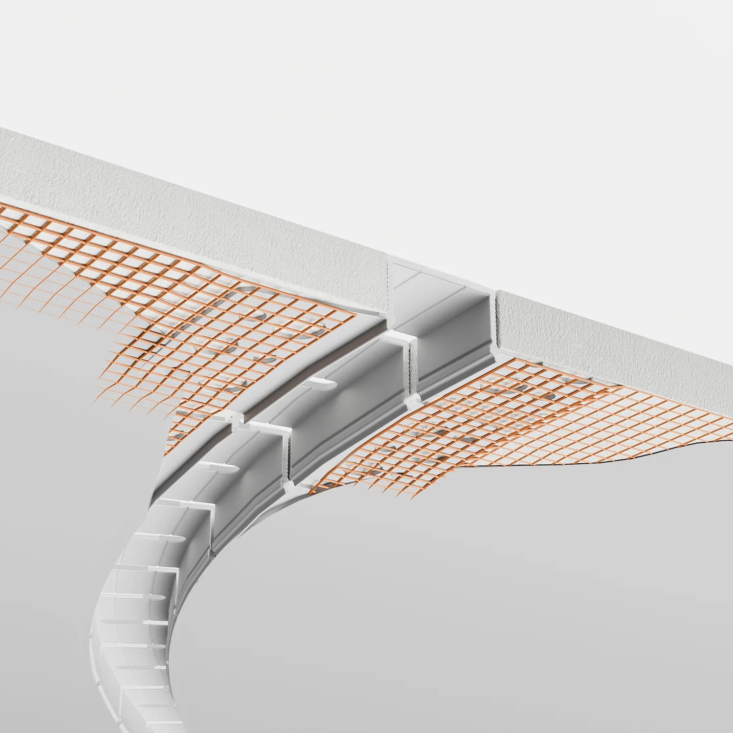 Alçıpan (Trimless) Led Profilleri - Esnek Alçıpan Gömme LED Profil – 820 ASL - LedProfil