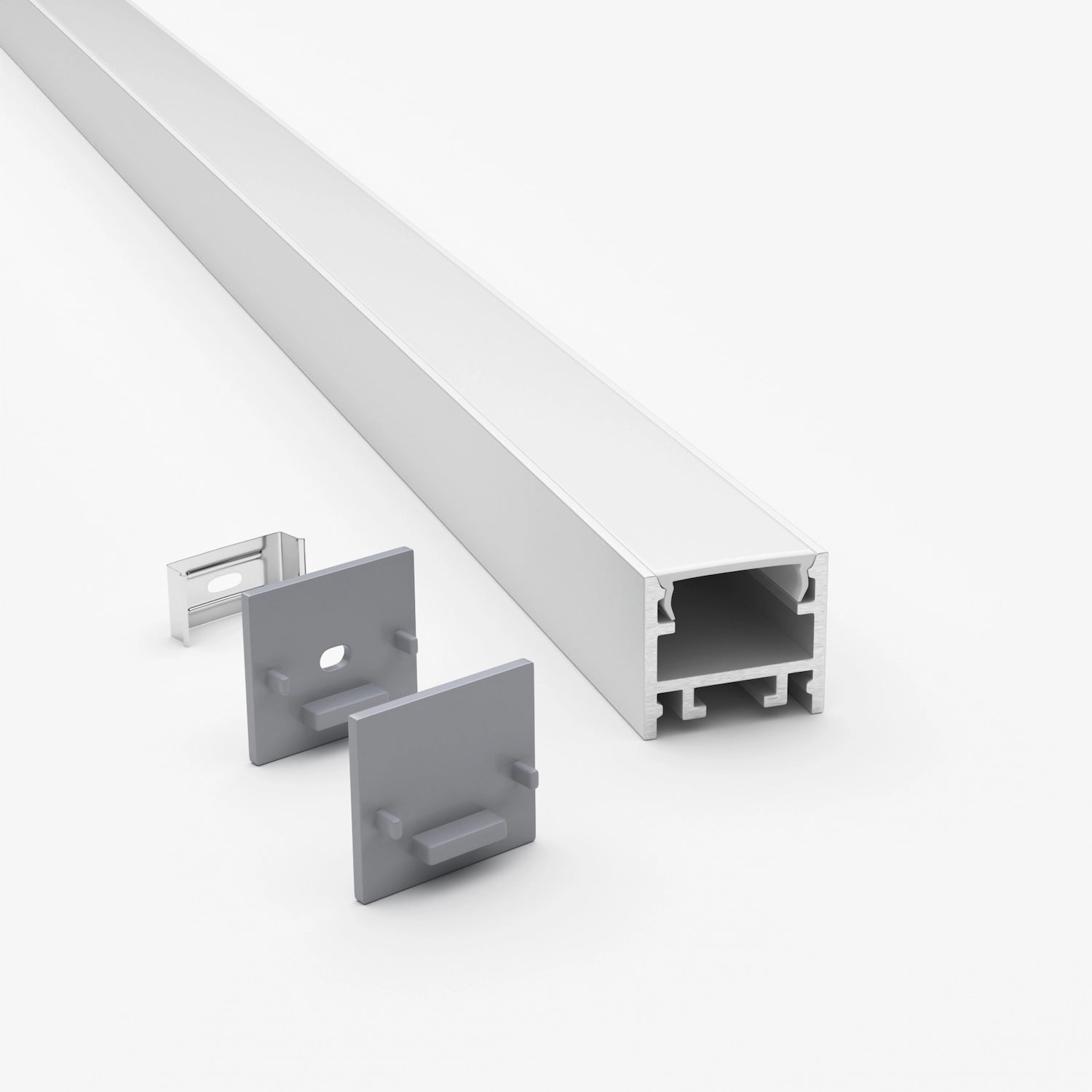 Sıva Üstü Led Profilleri - 17mm Zemine Montaj LED Kanalı – 915 ASL - LedProfil