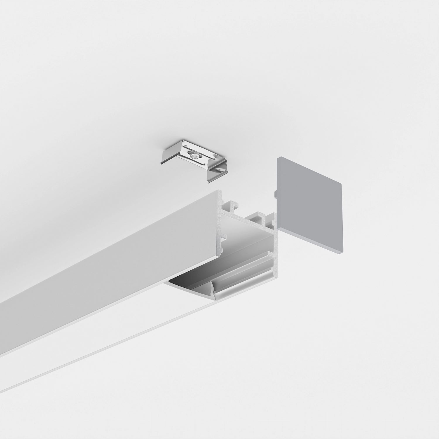 Sıva Üstü Led Profilleri - 17mm Zemine Montaj LED Kanalı – 915 ASL - LedProfil