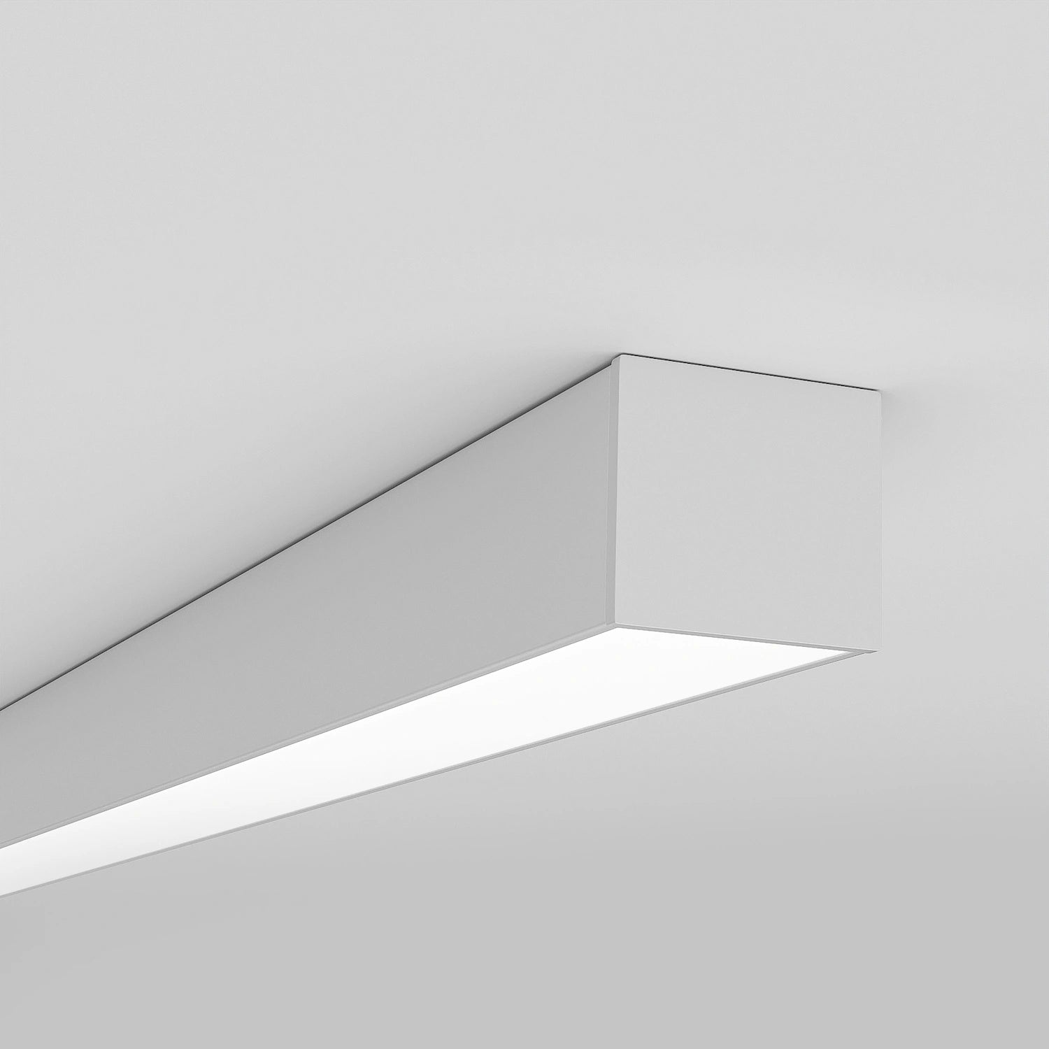 Sıva Üstü Led Profilleri - 17mm Beyaz Zemine Montaj LED Kanalı – 915B ASL - LedProfil
