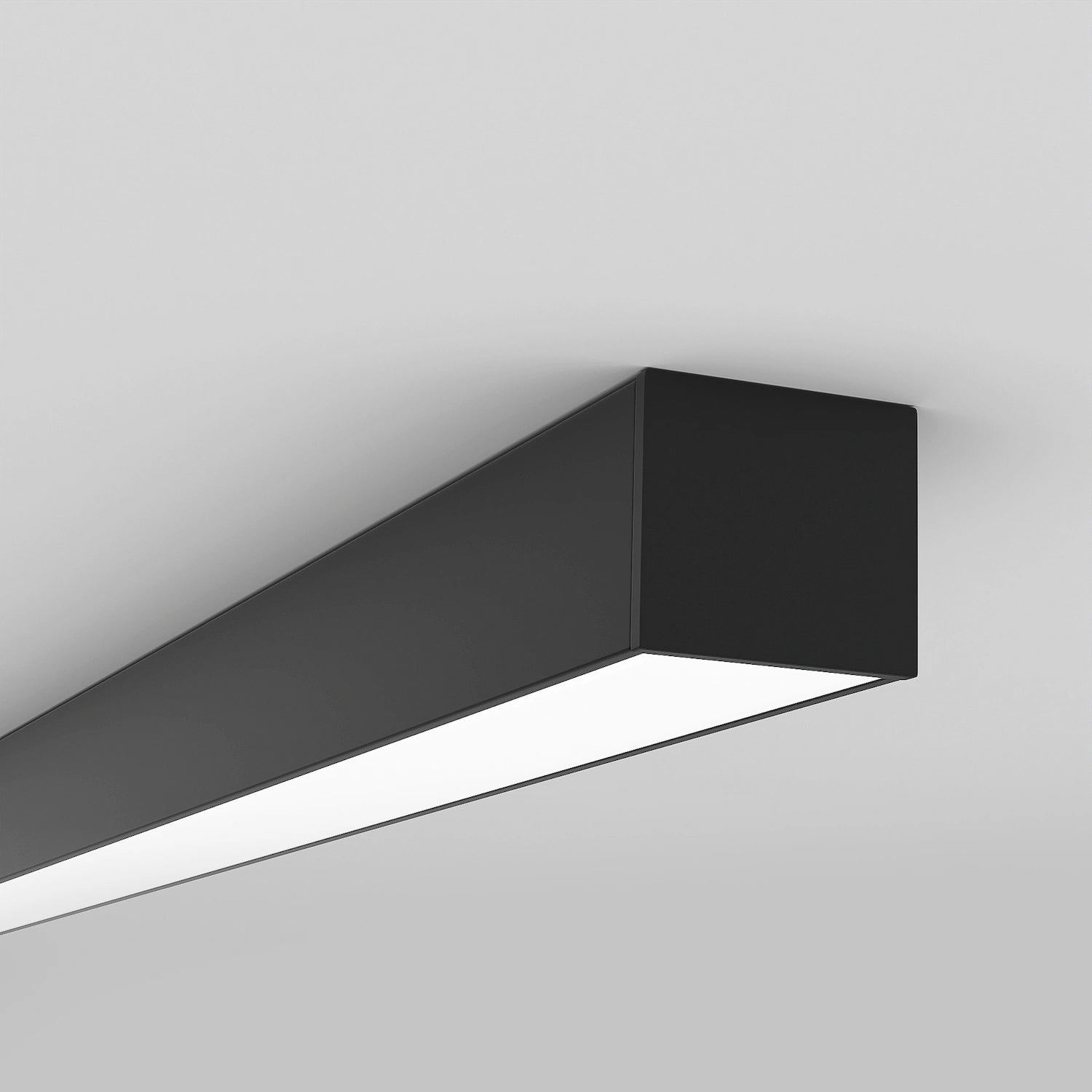 Sıva Üstü Led Profilleri - 17mm Siyah Zemine Montaj LED Kanalı – 915S ASL - LedProfil